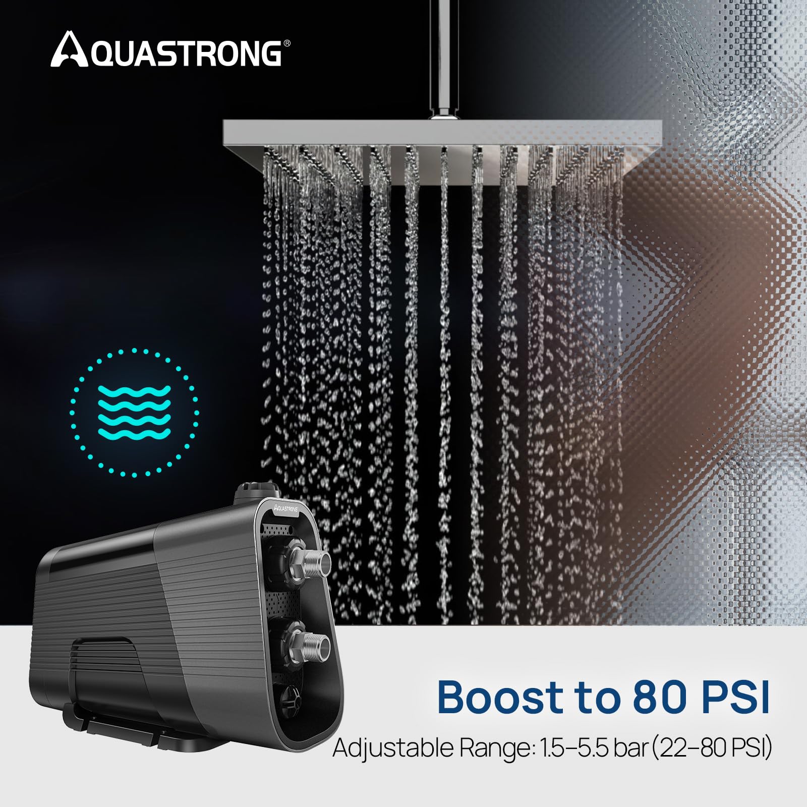 Aquastrong Whole House Water Pressure Booster Pump 80 PSI, 115V Automatic Variab - AQUASTRONG Official Product View 4