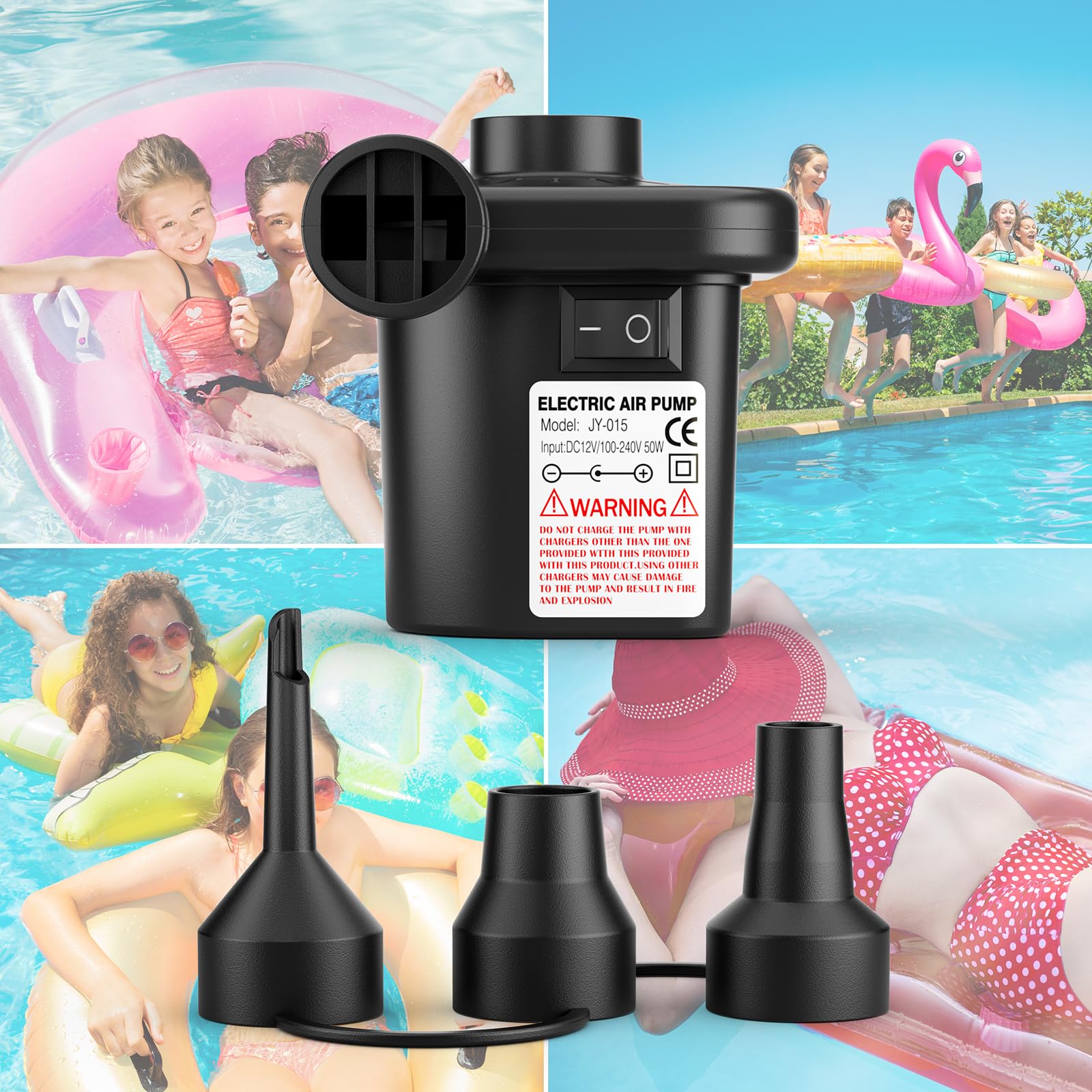 Motorenbau Electric Air Pump for Inflatables,Portable Quick-Fill Air P - View 9