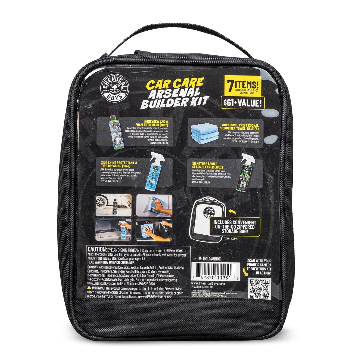Chemical Guys Exterior Wash Shine Kit Soap Glass Tire - Chemical Guys Official Imagery - 3