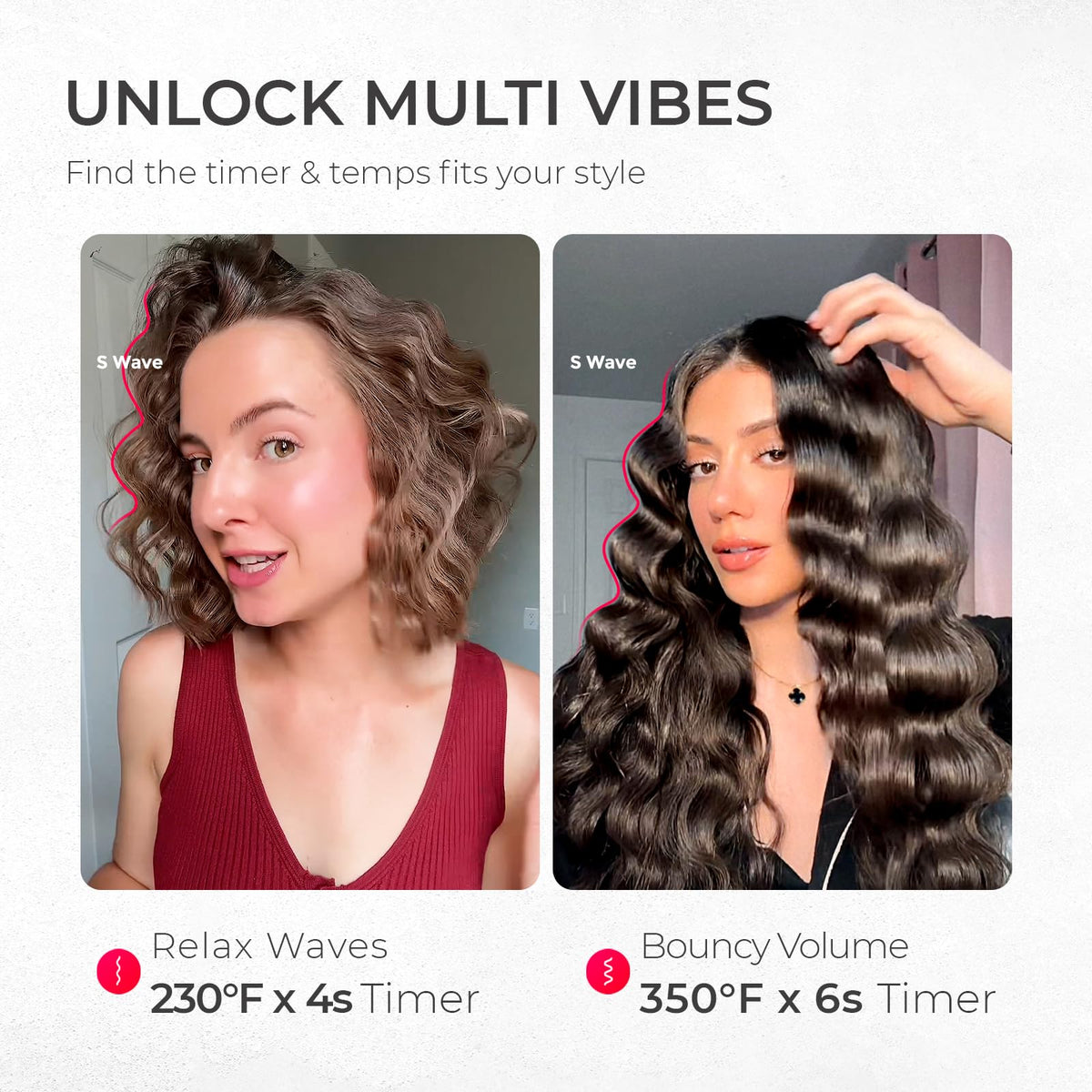 Curling Iron Hair Crimper Waver TYMO ROVY Beach Waves Hair - TYMO Official Imagery - 5
