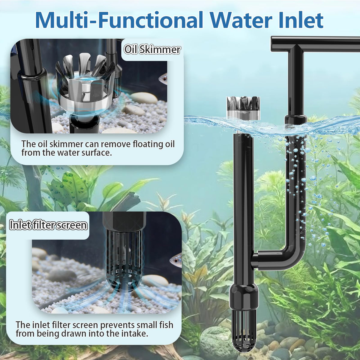 Three seconds Quiet Hang on Back Aquarium Filter 10 35 - Three seconds Official Imagery - 5