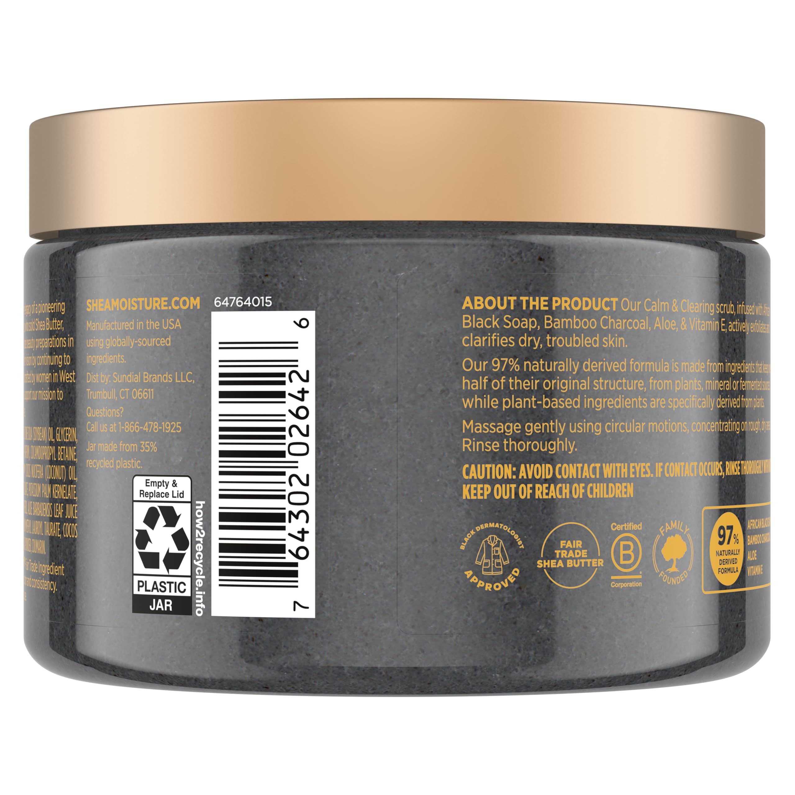 Elefair Tech SheaMoisture African Black Soap Sugar Body Scrub - Elefair Tech Official Product View 3