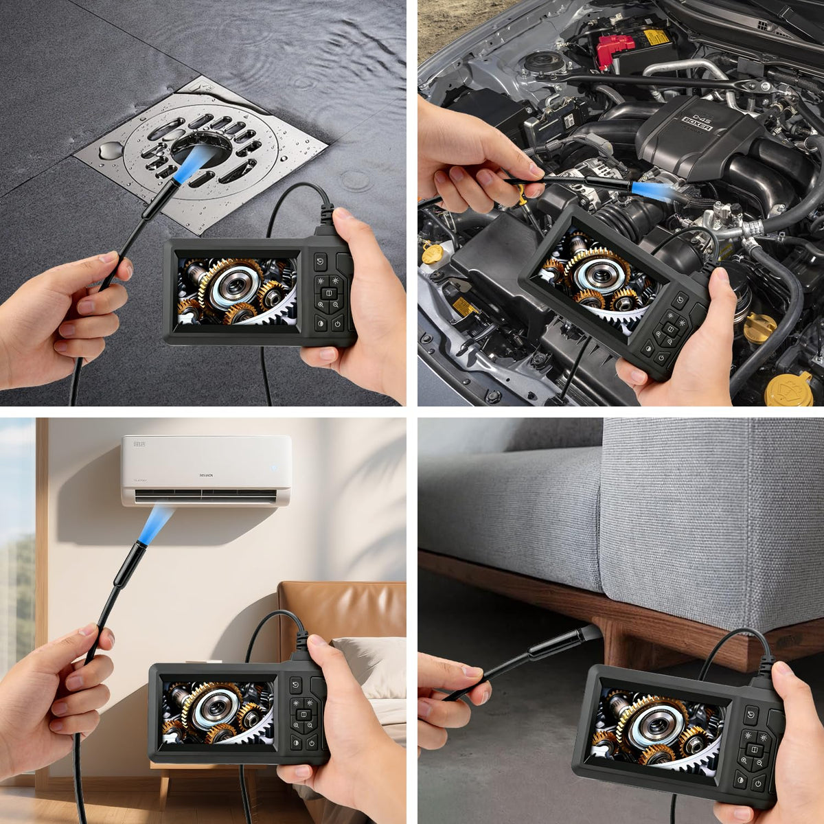 Endoscope Camera with Light Borescope Camera with 4 3 IPS - COOVIE Official Imagery - 3