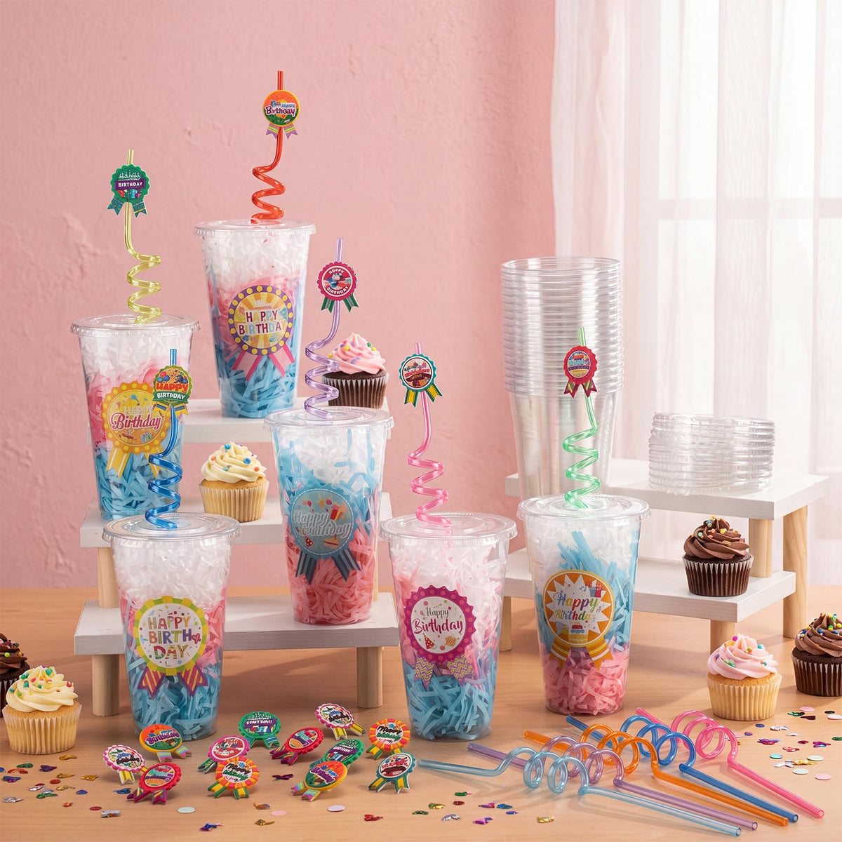 Maxdot 24 Sets Birthday Cups for Classroom Happy Birthdays - Maxdot Official Imagery - 3