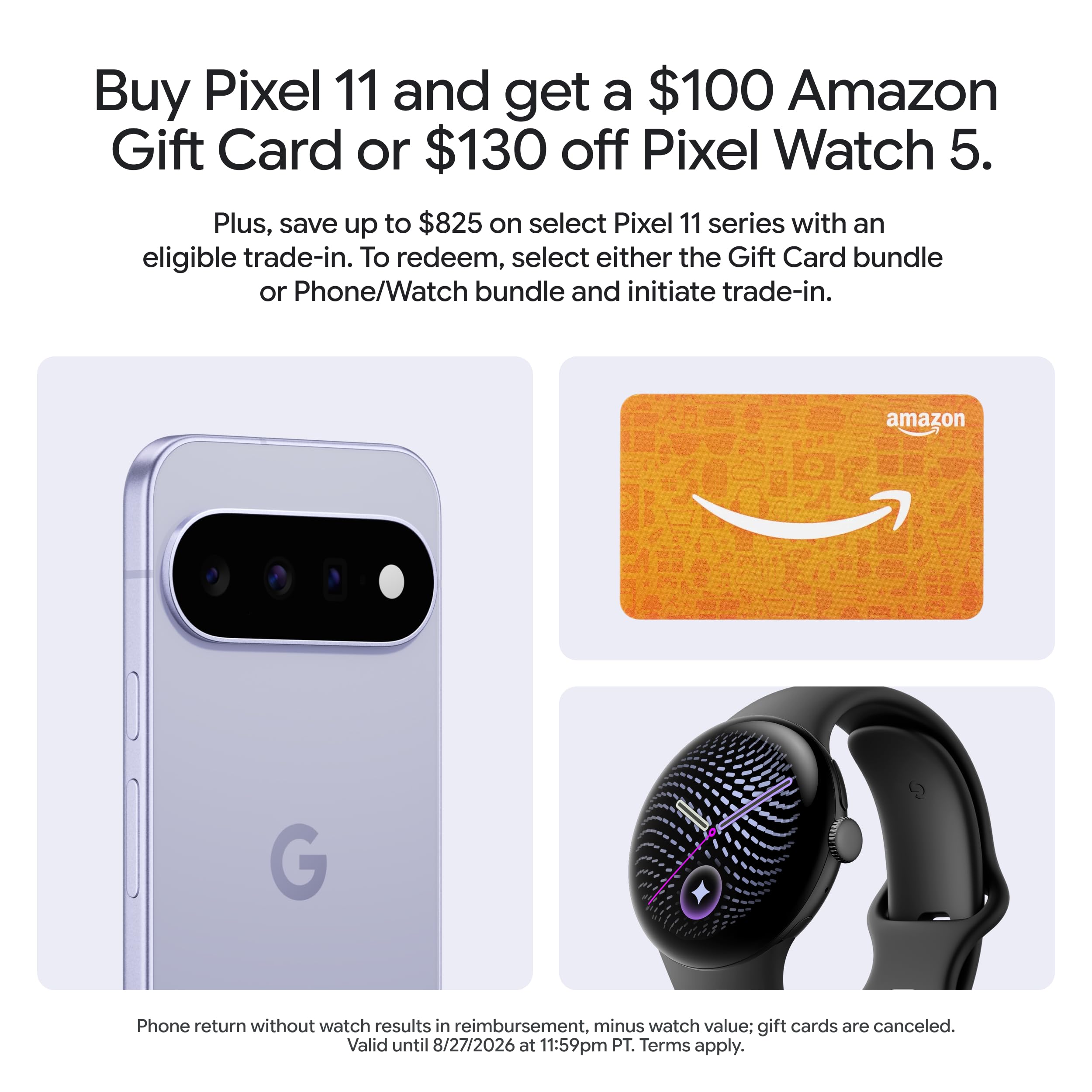 Elefair Tech Google Pixel 11 - Frost - 512 GB with $100 Amazon Gi - Elefair Tech Official Product View 2