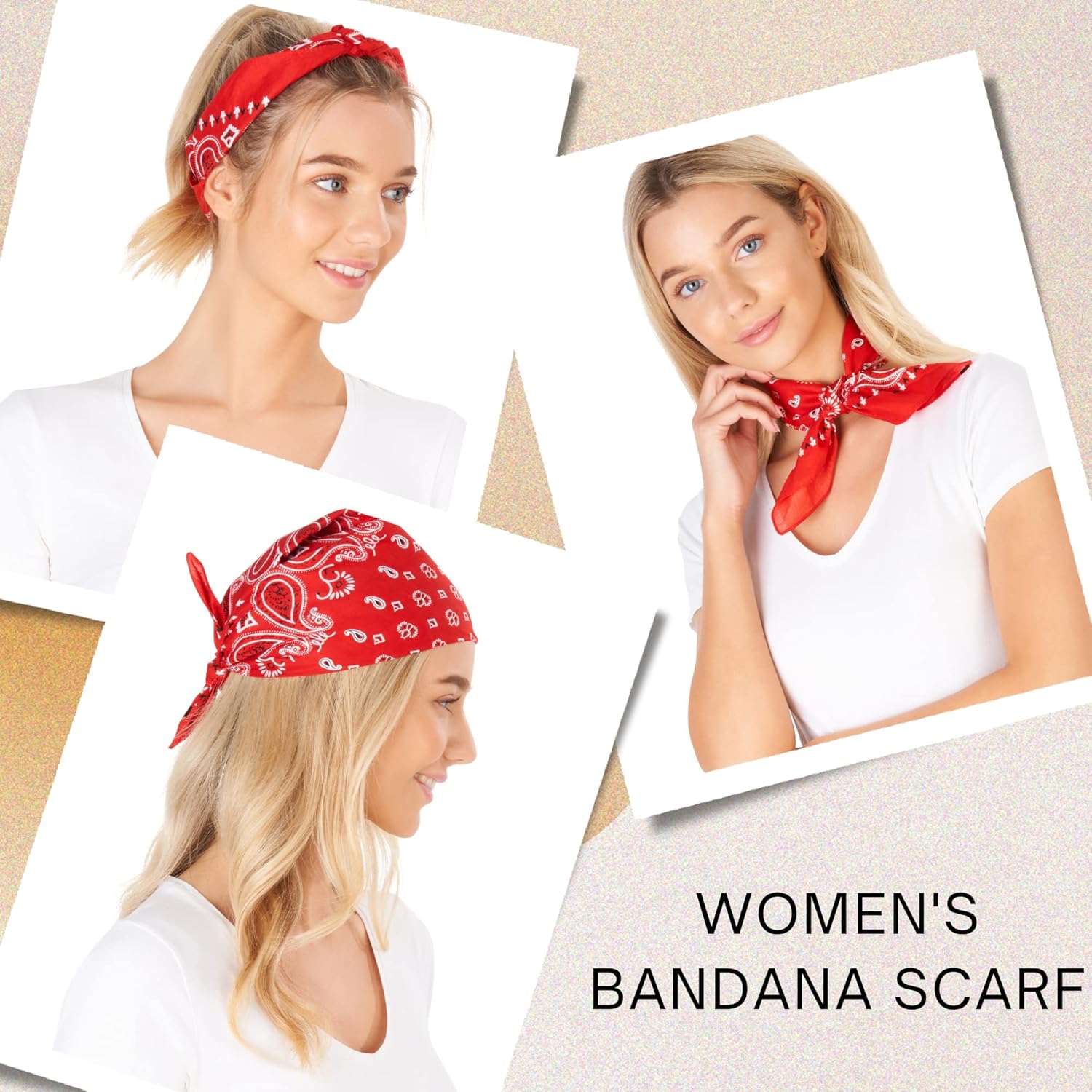 LOVARZI premium cotton bandana scarf for men and women, versatile neck and head wear suitable for sports and outdoor activities.