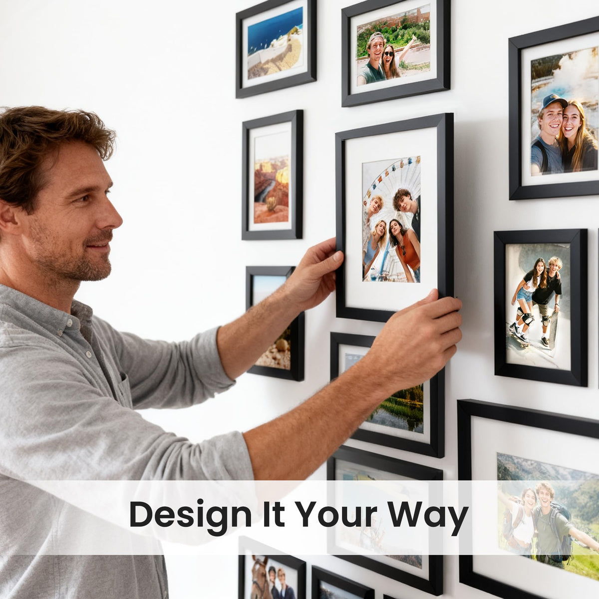 upsimples Picture Frames set of 19 Including 8x10 5x7 4x6 - upsimples Official Imagery - 8