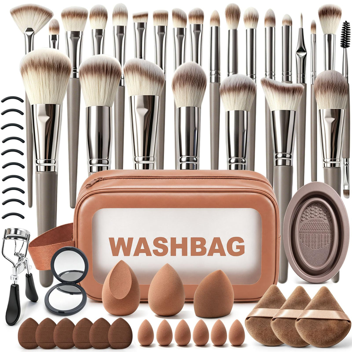Makeup Brush Set 57Pcs Multifunctional Makeup Brushes with - CLRDZN Official Imagery - 2