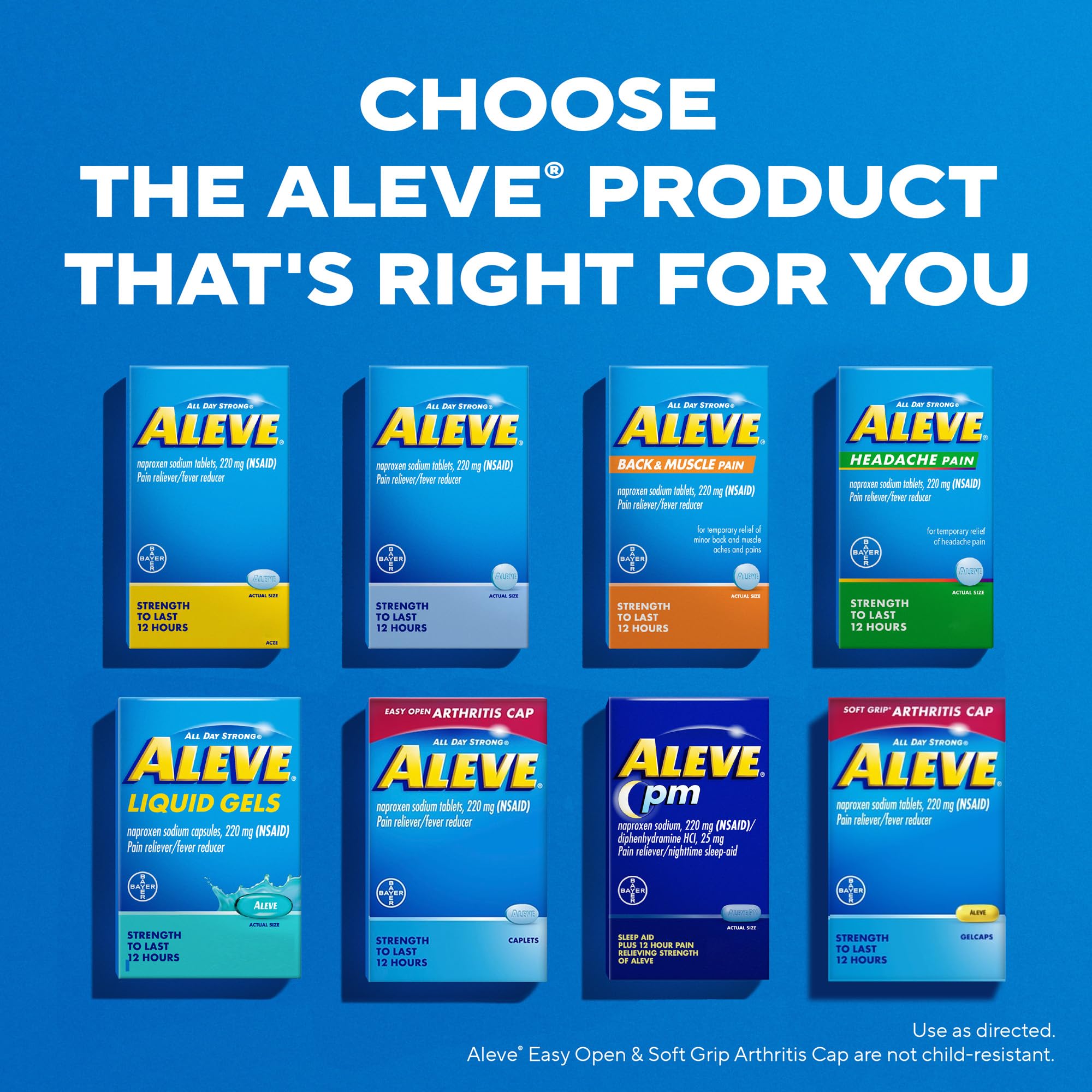 Aleve Gelcaps Easy Open Arthritis Cap, 160 Count