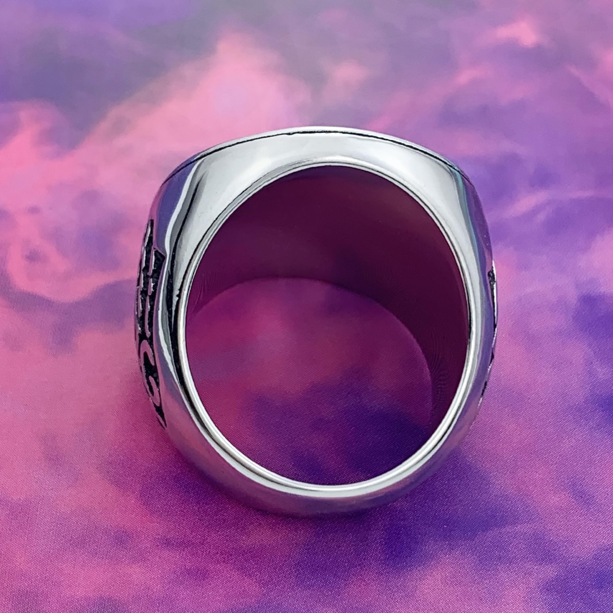 Men's Punk Wolf Head Ring – Stainless Steel Viking