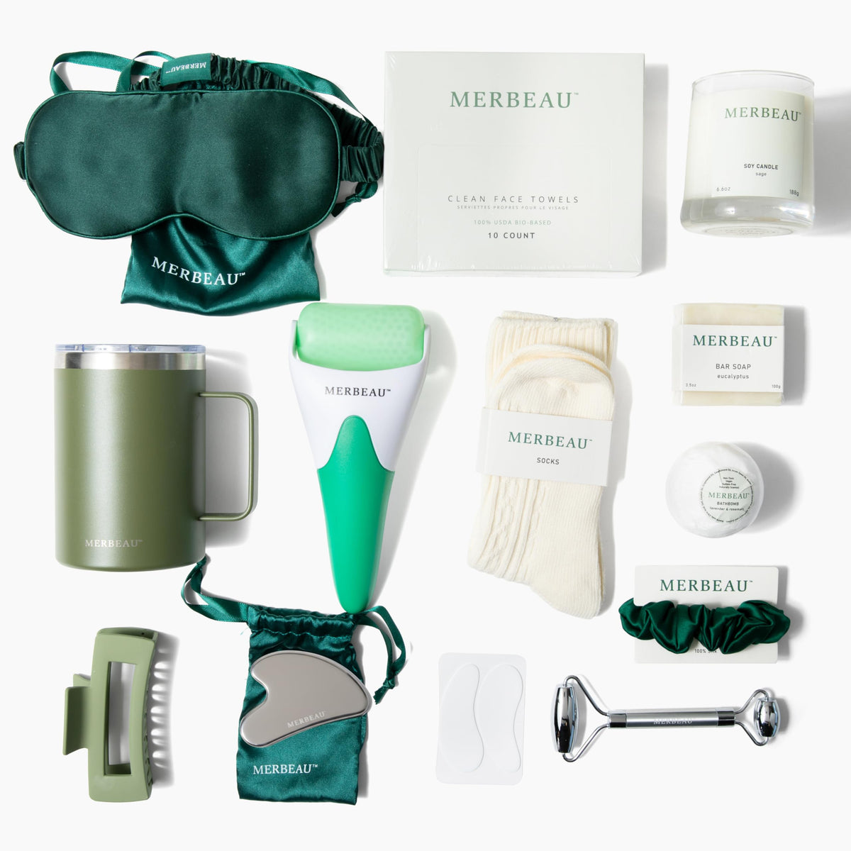 Luxury Self Care 13 Piece Gift Set Non Toxic Clean - Merbeau Official Imagery - 7