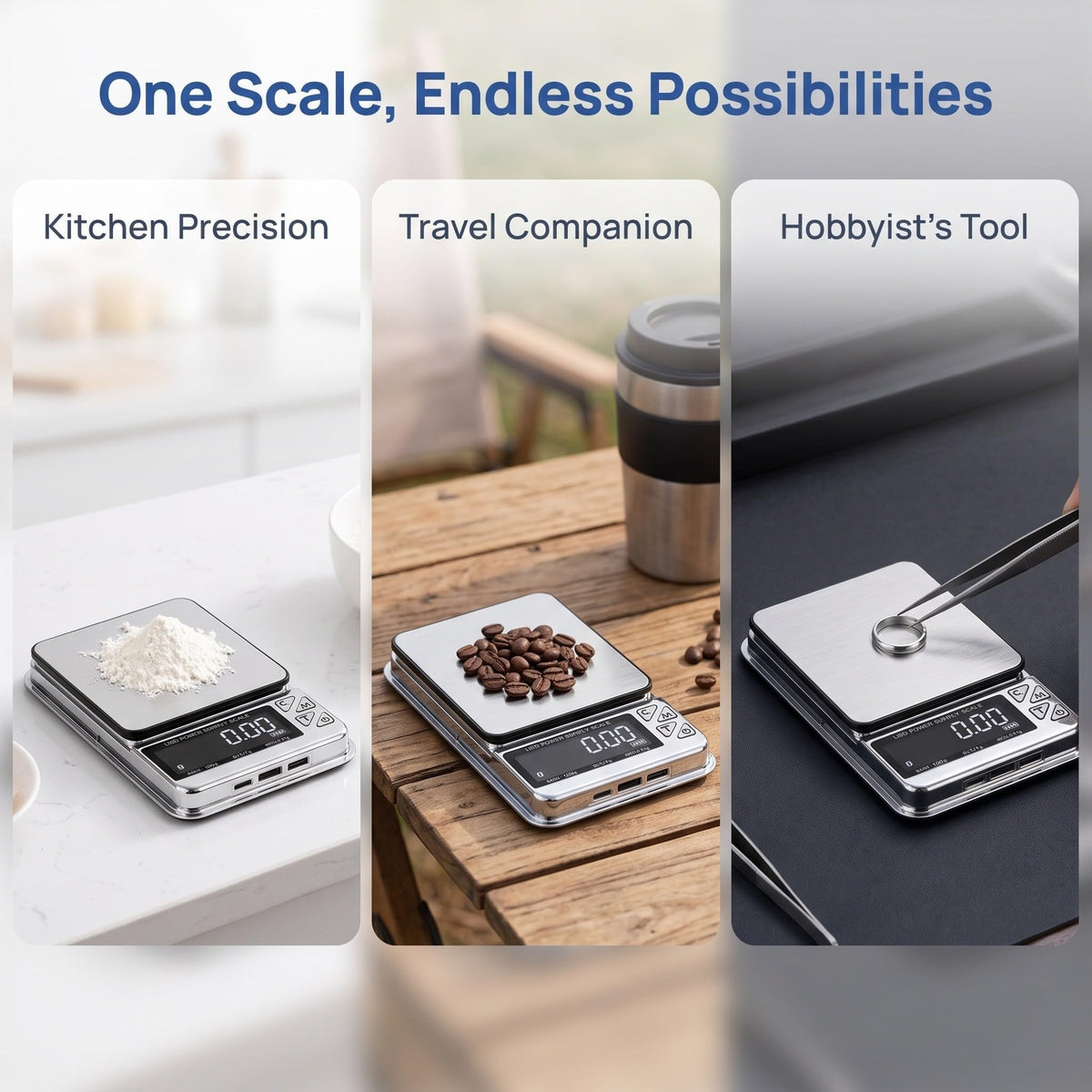 Portable Digital Coin and Jewelry Scale 600g X 0 01g USB - GANAZONO Official Imagery - 4