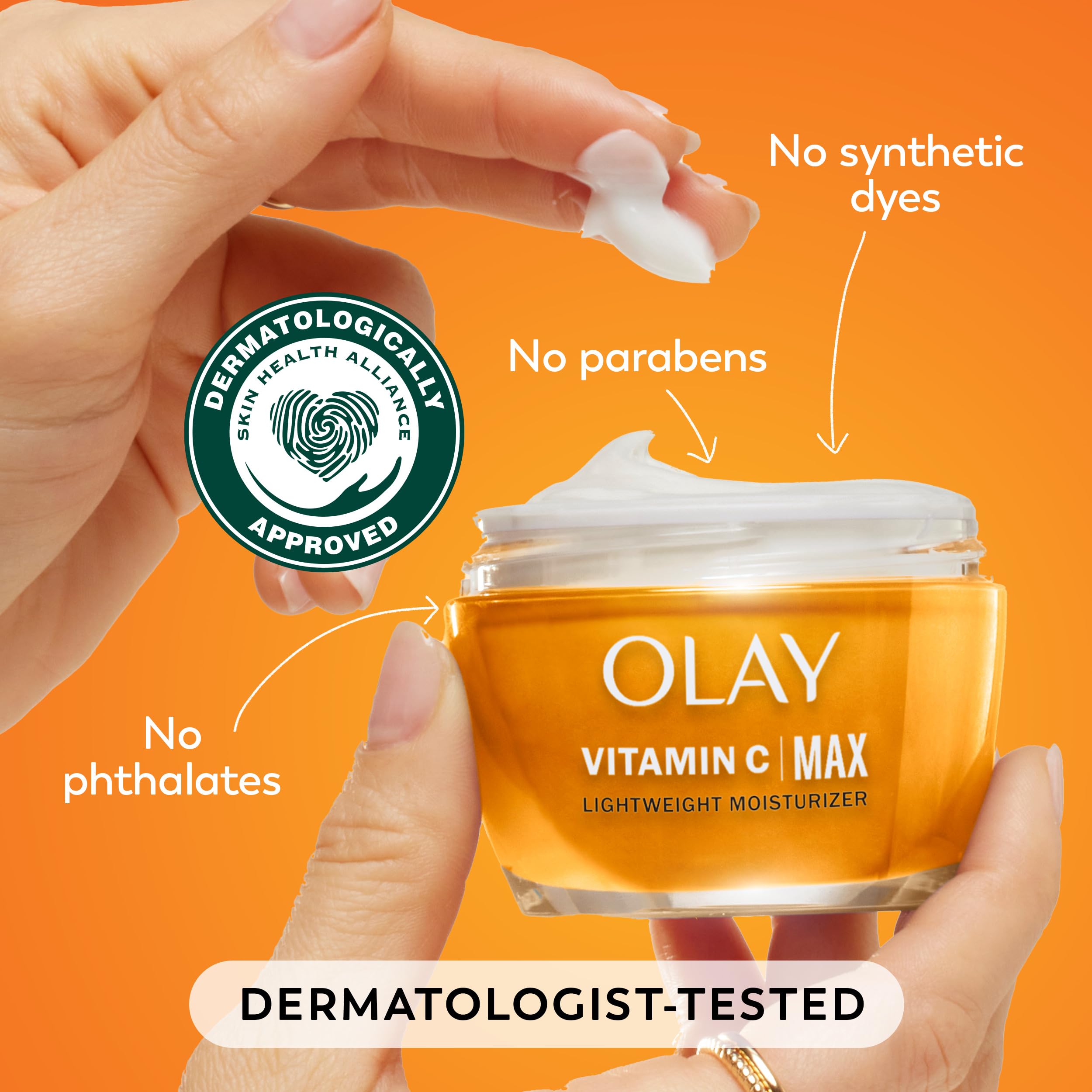 Olay, Vitamin C MAX Face Moisturizer, Brightening Cream for - Olay