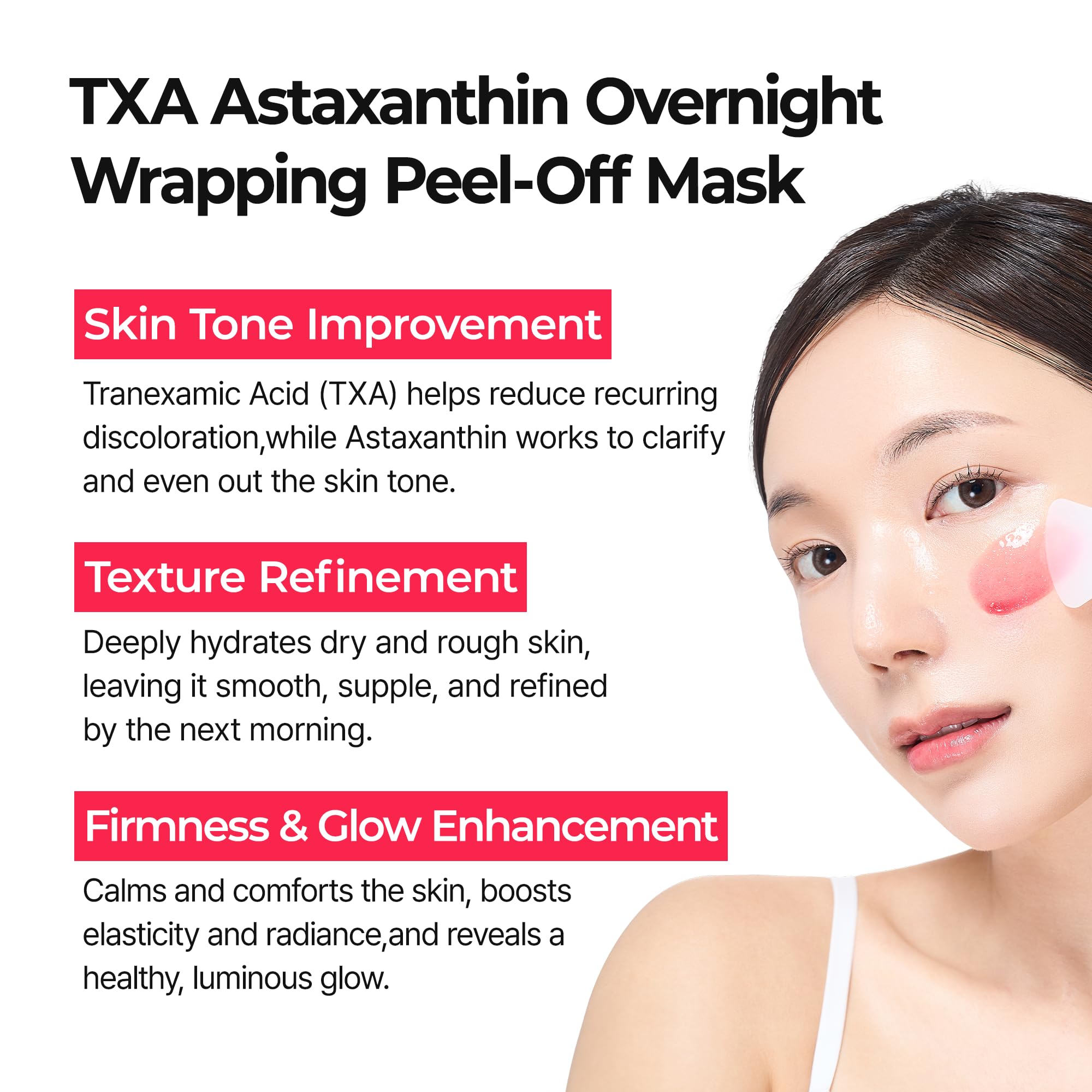 Dr.Melaxin TX Astaxanthin Overnight Wrapping Peel-Off Mask – - Dr.Melaxin
