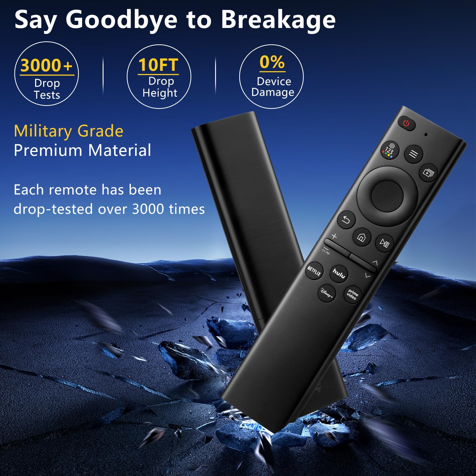 EWO'S   Universal Remote for Samsung TV Frame Solar Serif Crystal - EWO'S Official Product View 2