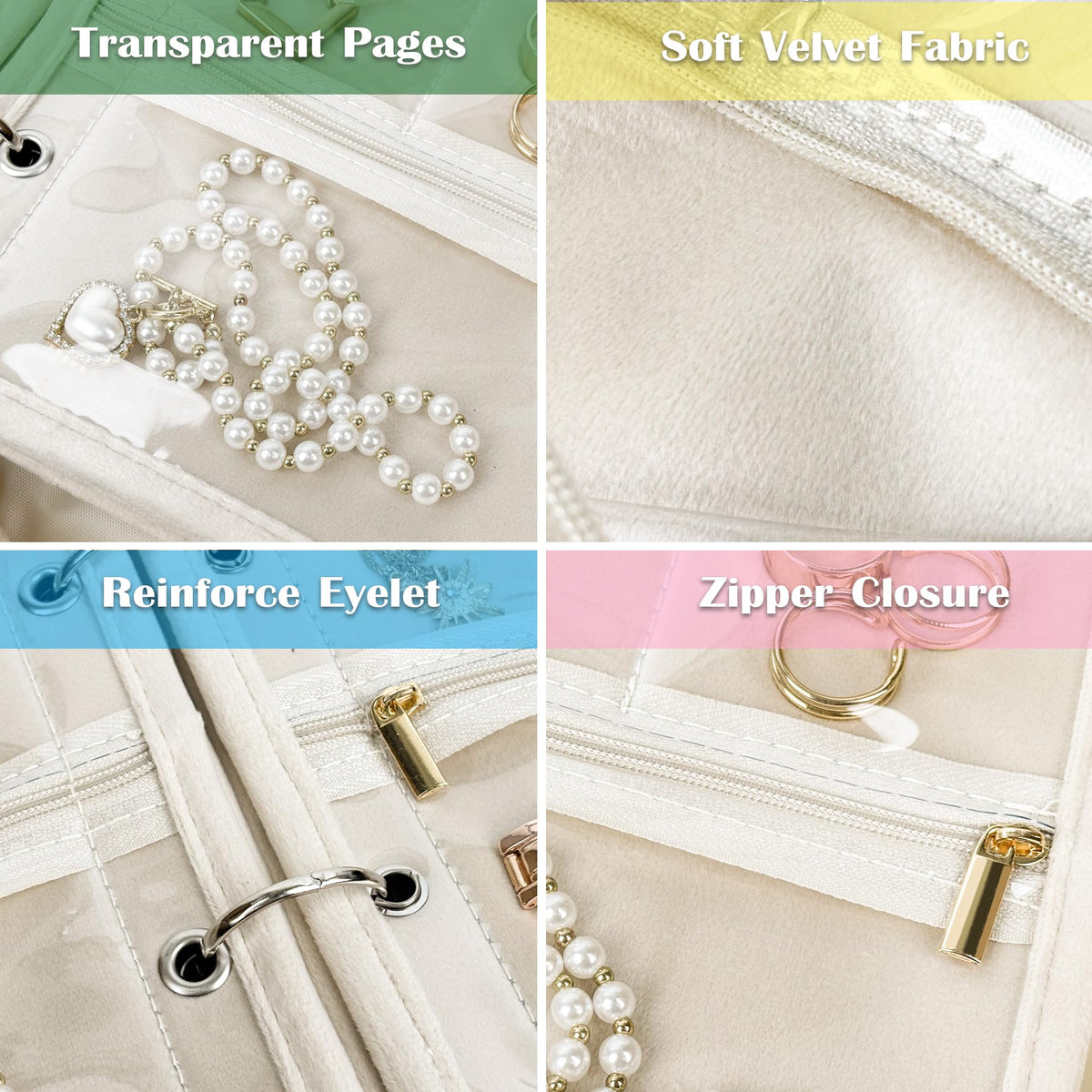 Travel Jewelry Organizer Case Jewelry Bags Jewelry Storage - LingLingo Official Imagery - 6