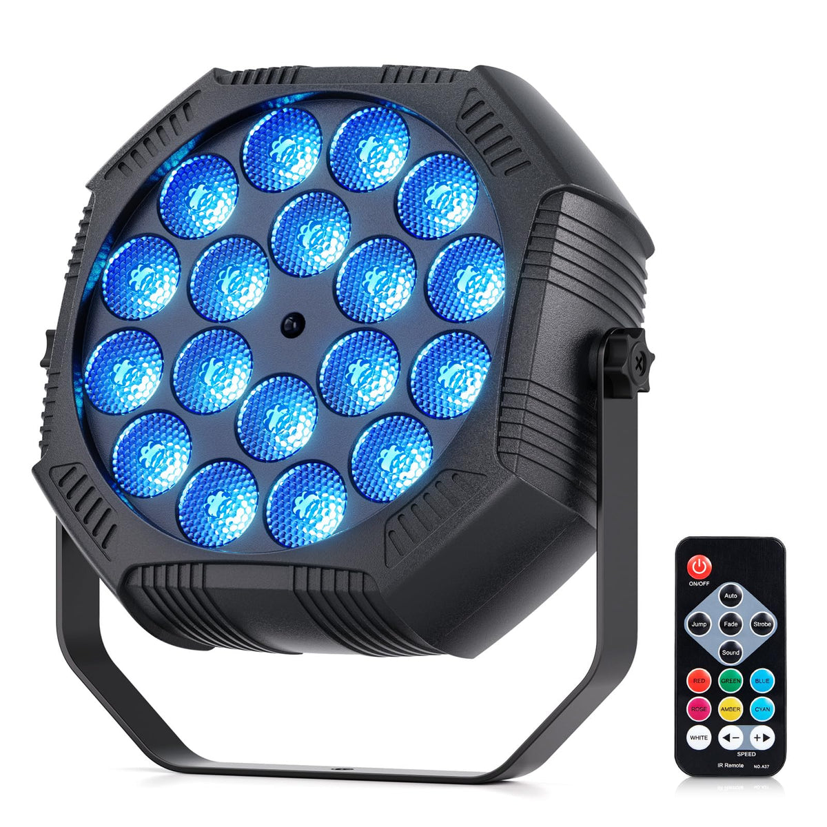 Mini Rechargeable Par Uplights USB C Battery Powered 18 LED - ZonQoonz Official Imagery - 1