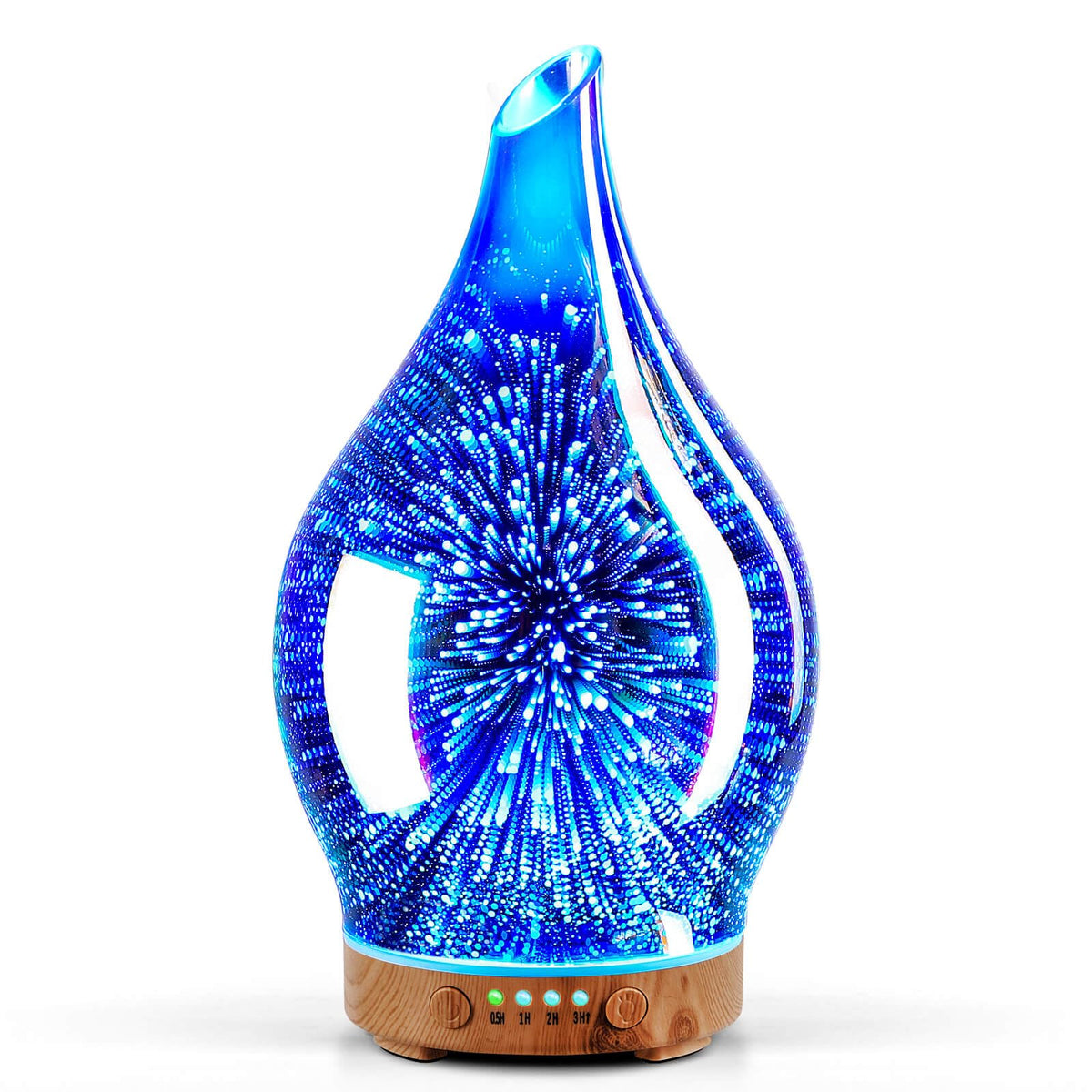 Essential Oil Diffuser 150ml Handmade Glass Diffuser 6H - Porseme Official Imagery - 2
