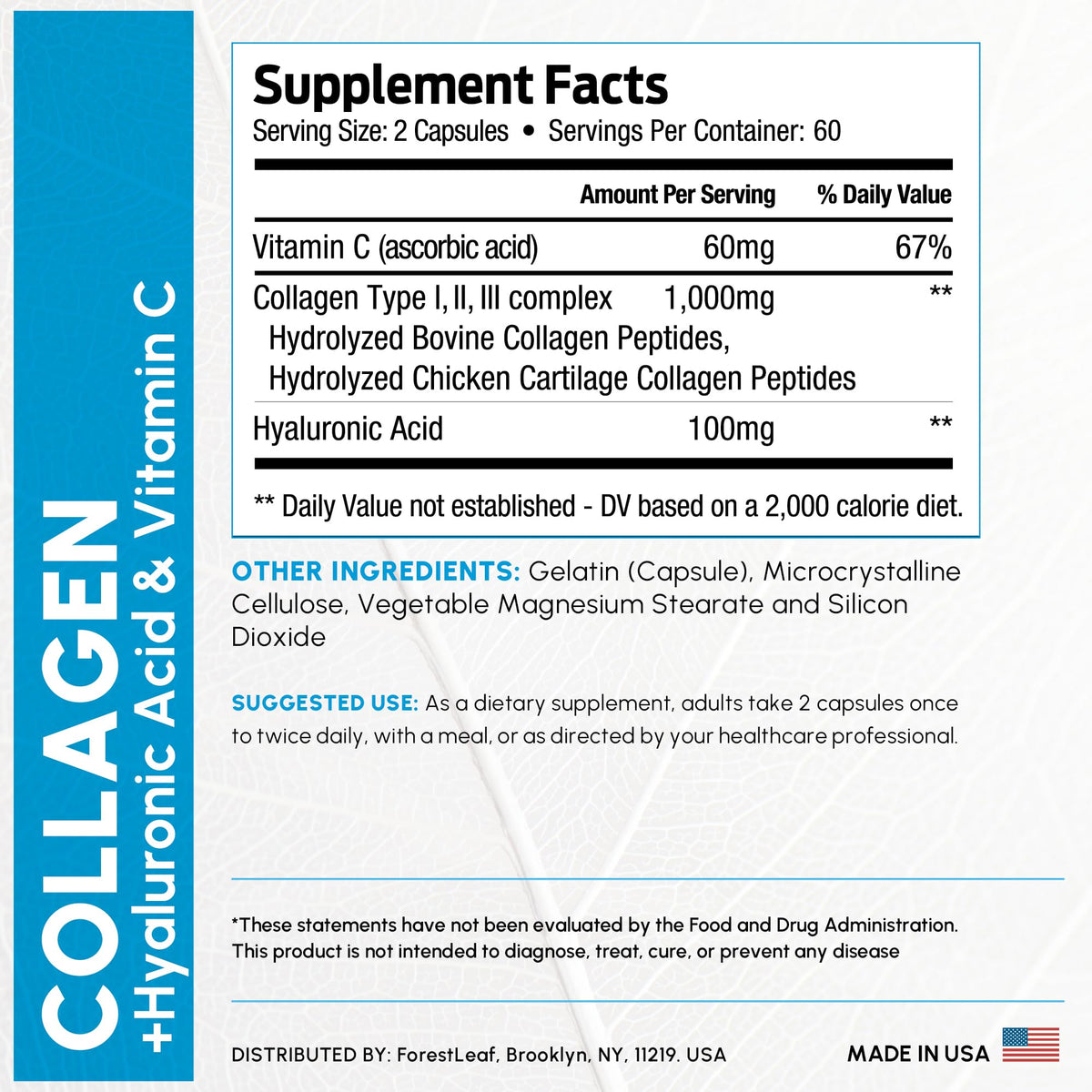 ForestLeaf Collagen Supplements for Women Men Types I II III - ForestLeaf Official Imagery - 6
