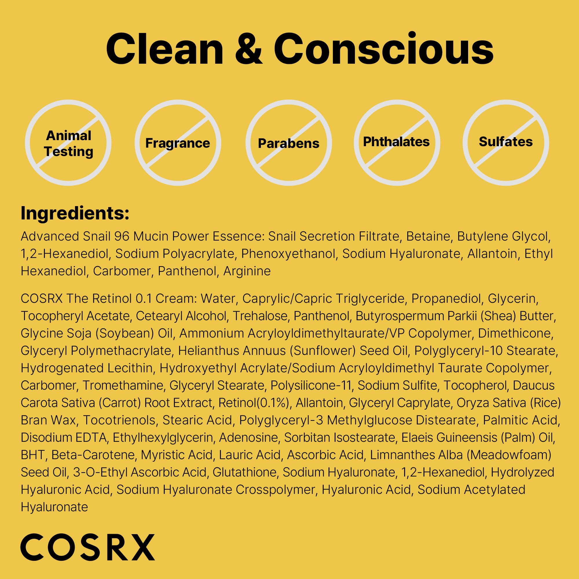 COSRX Snail 96% Mucin Essence 2ea & Retinol 0.1% Cream Mini Sample 1ea - COSRX Official Product View 9