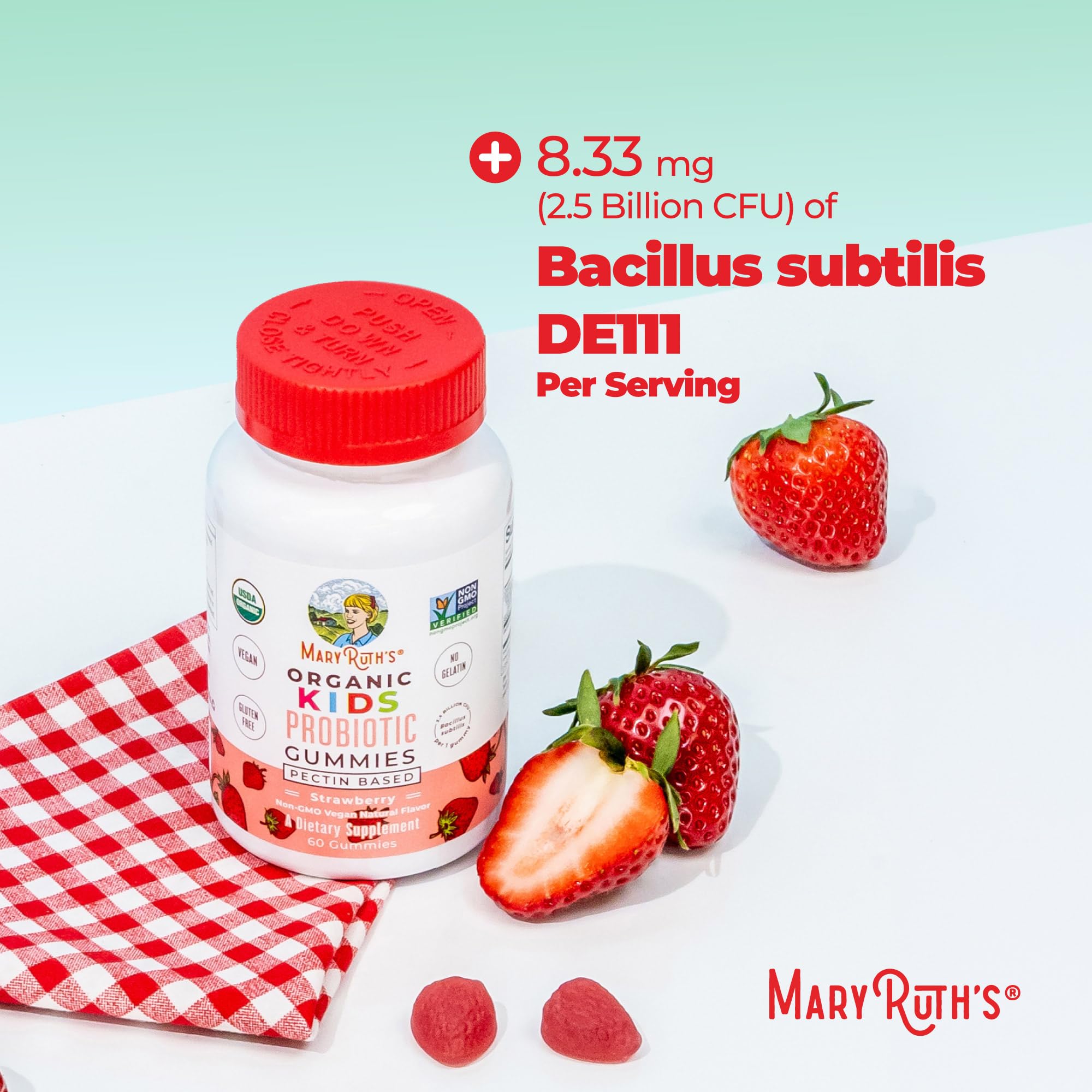 MaryRuth Organics Kids Probiotic Gummies, 60ct