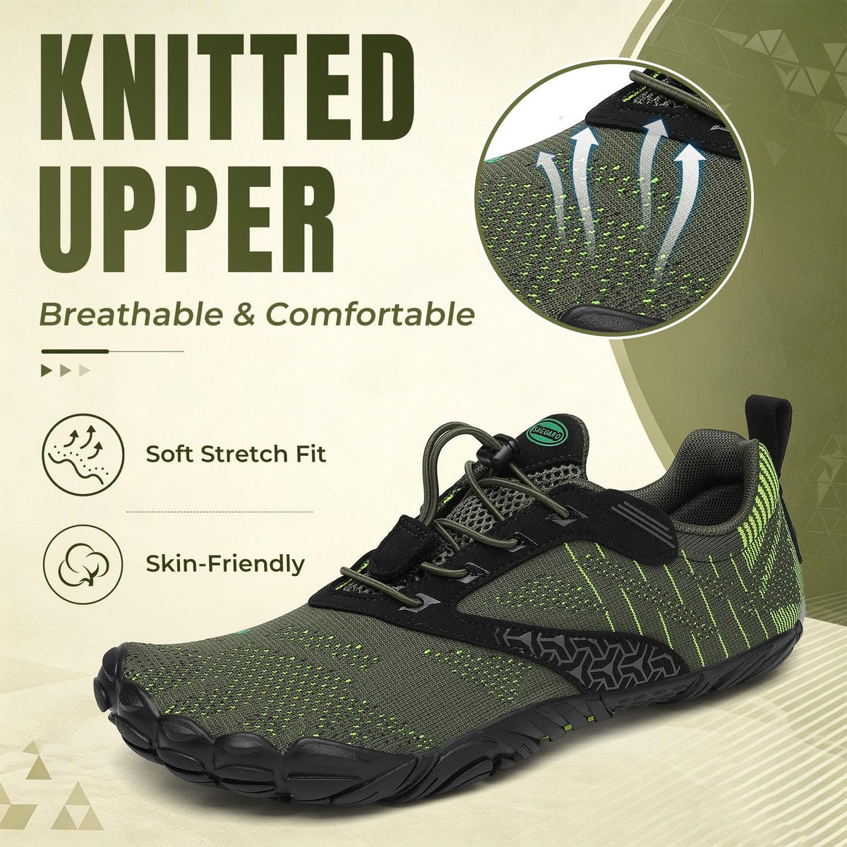 SAGUARO Mens Barefoot Shoes Wide Toe Box Minimalist Zero - SAGUARO Official Imagery - 4