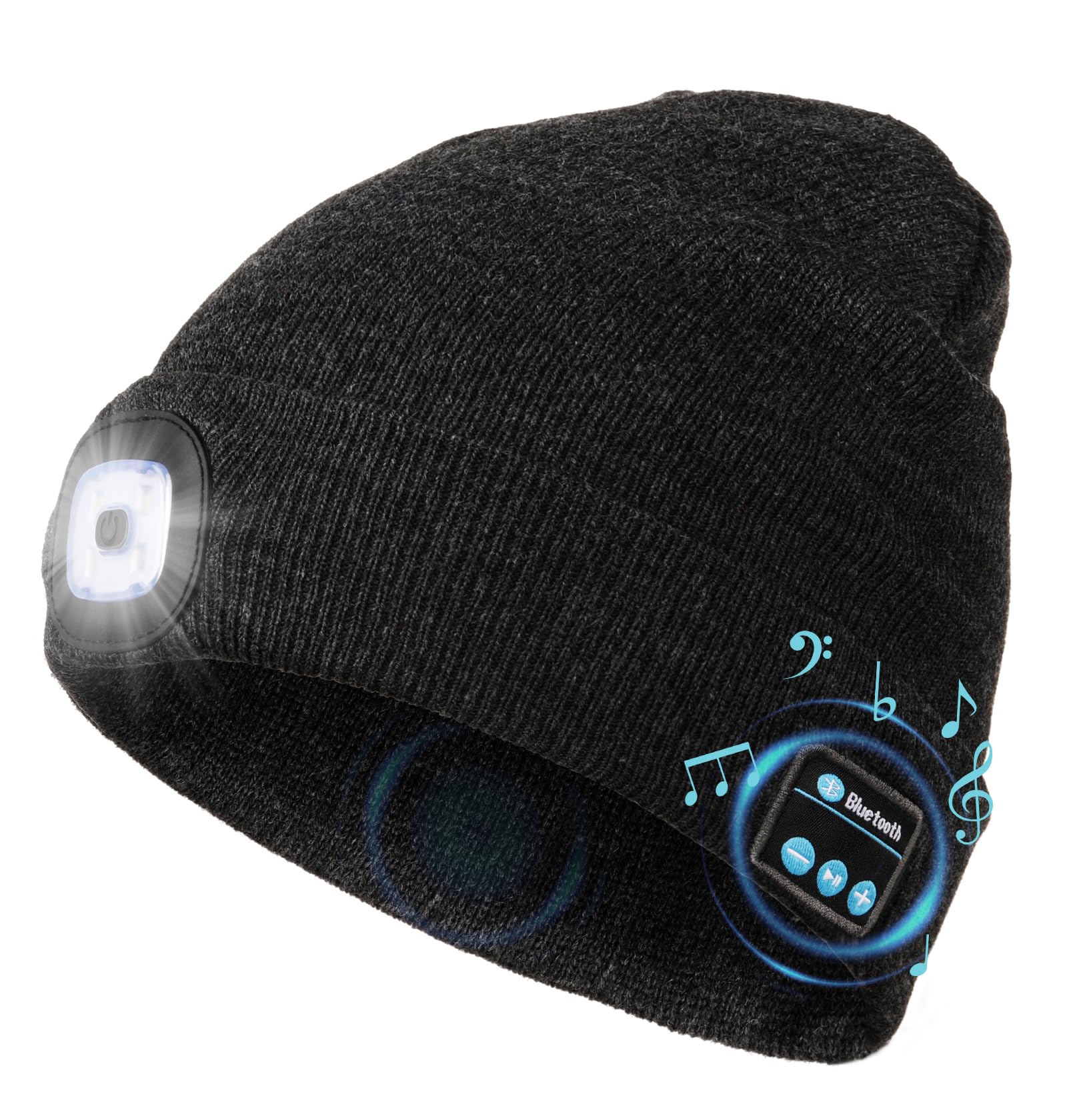 CENSGO Bluetooth Beanie with The Light, Unique Tech Gifts for Men Husb - View 9