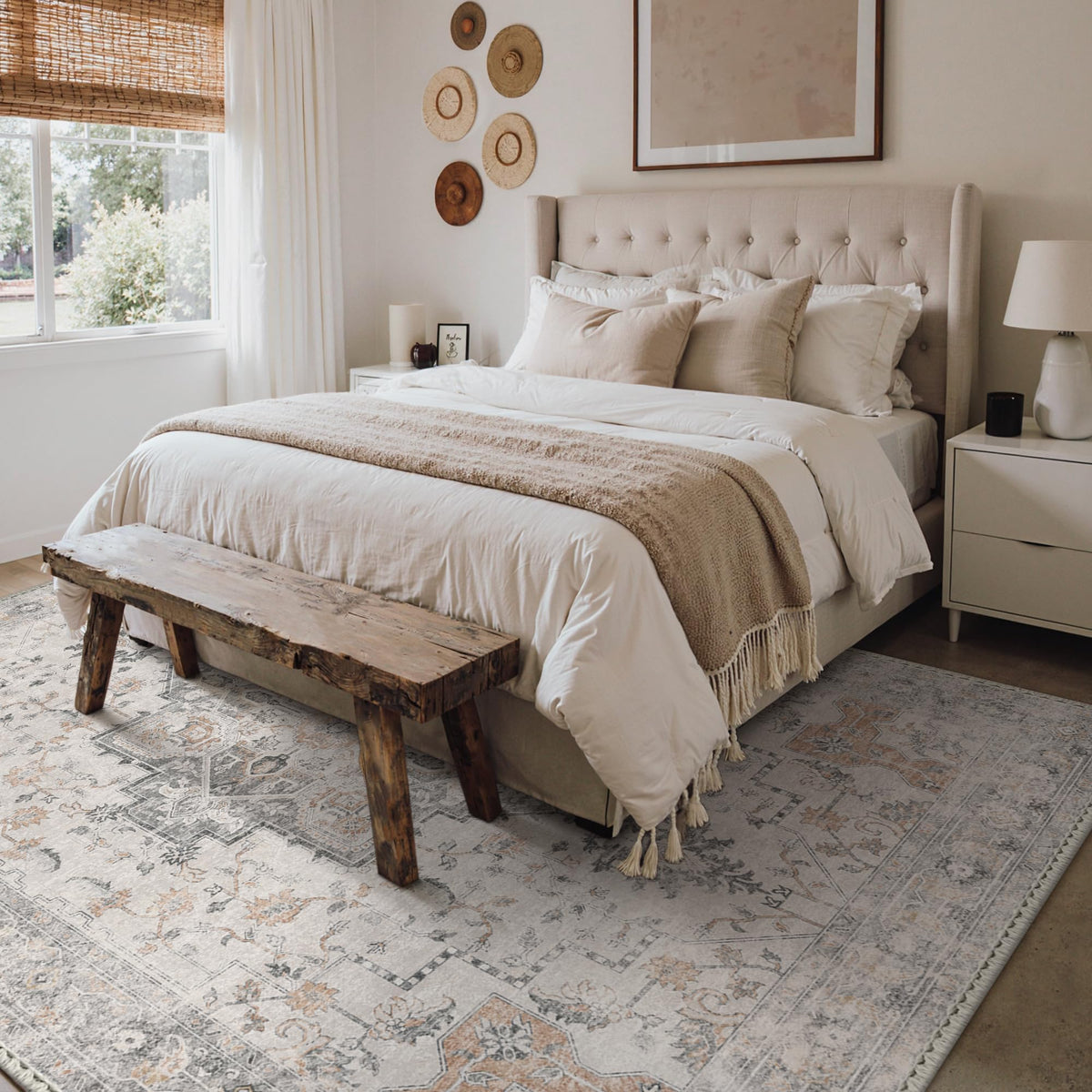 GENIMO 5x7 Washable Area Rugs for Living Room Non Slip Light - GENIMO Official Imagery - 4