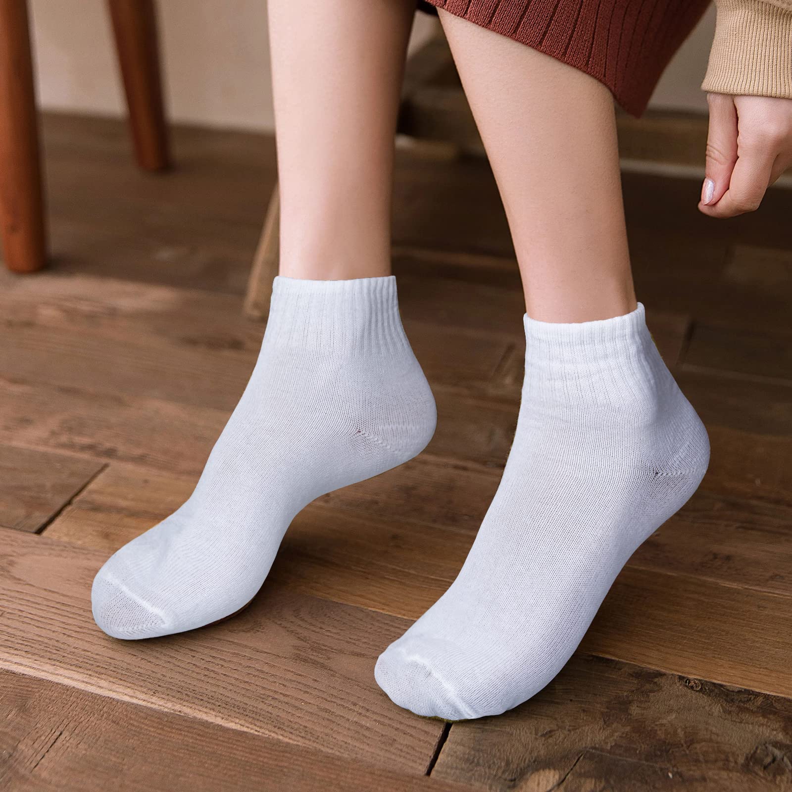 Sophproton 120 Pairs Mens Quarter Ankle Socks Athletic Moisture C - Sophproton Official Product View 3