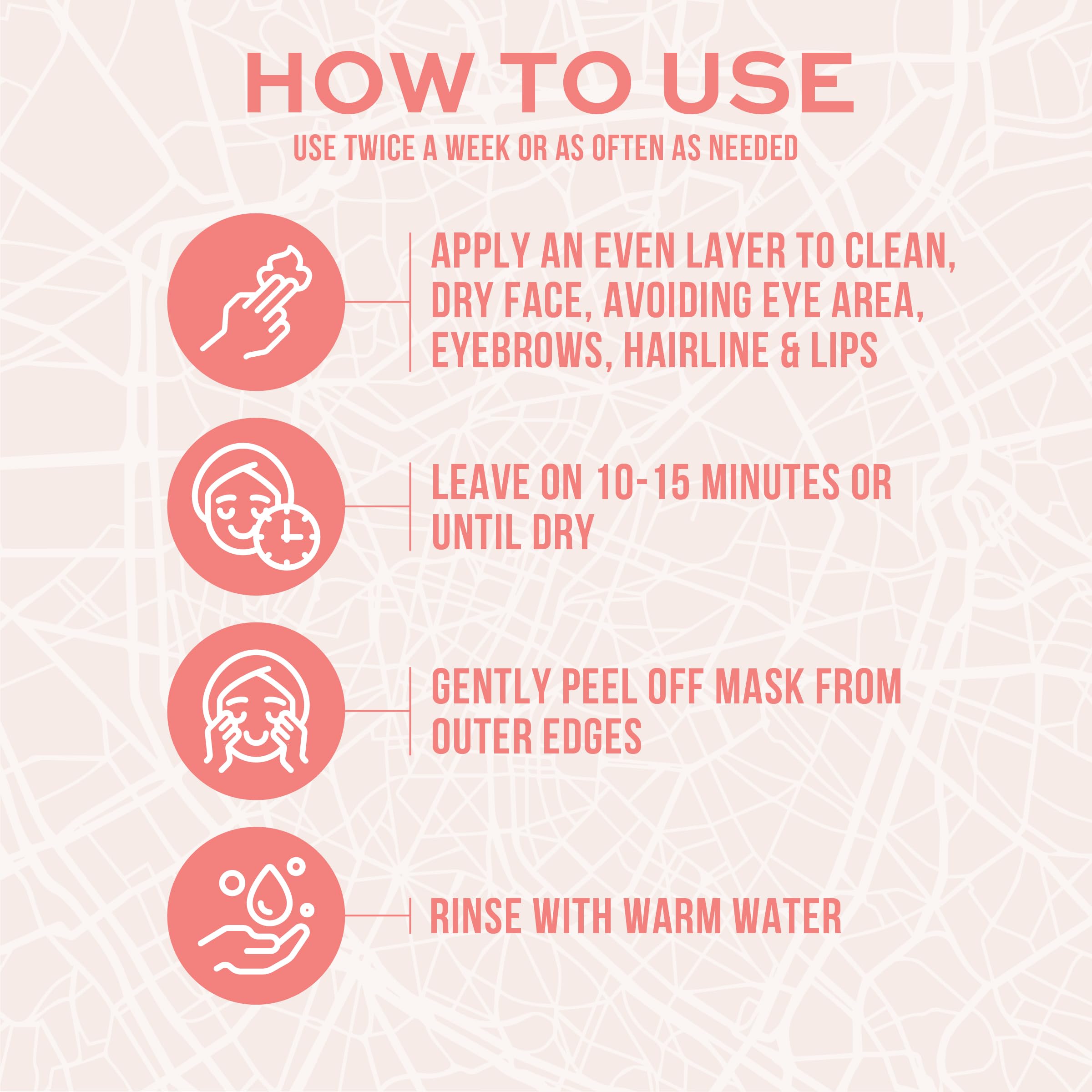 Freeman Exotic Blends French Pink Clay Peel Off Face Mask, 6 fl - Freeman