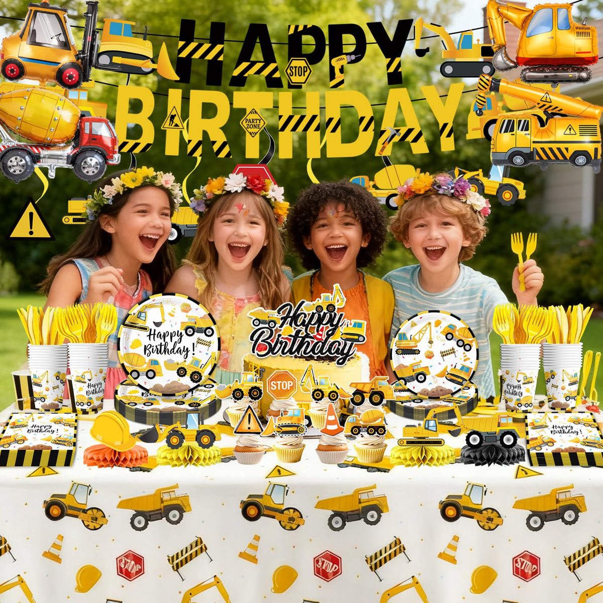 Construction Birthday Party Supplies - Oigco Official Imagery - 6