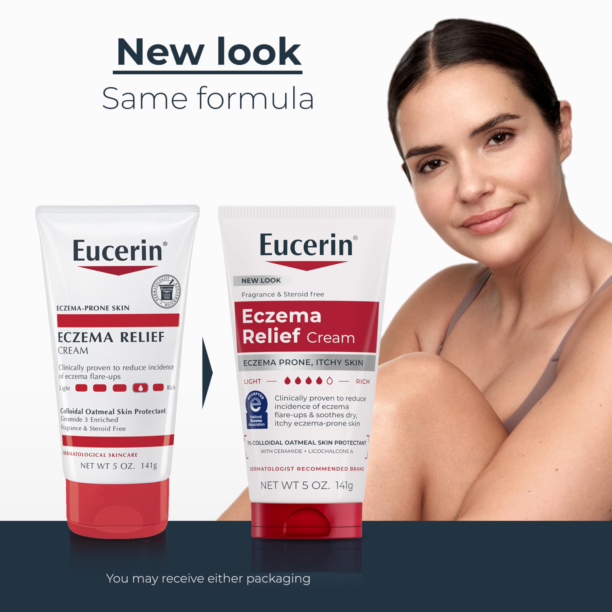 Eucerin Eczema Relief Body Cream with Colloidal Oatmeal, 5 OZ