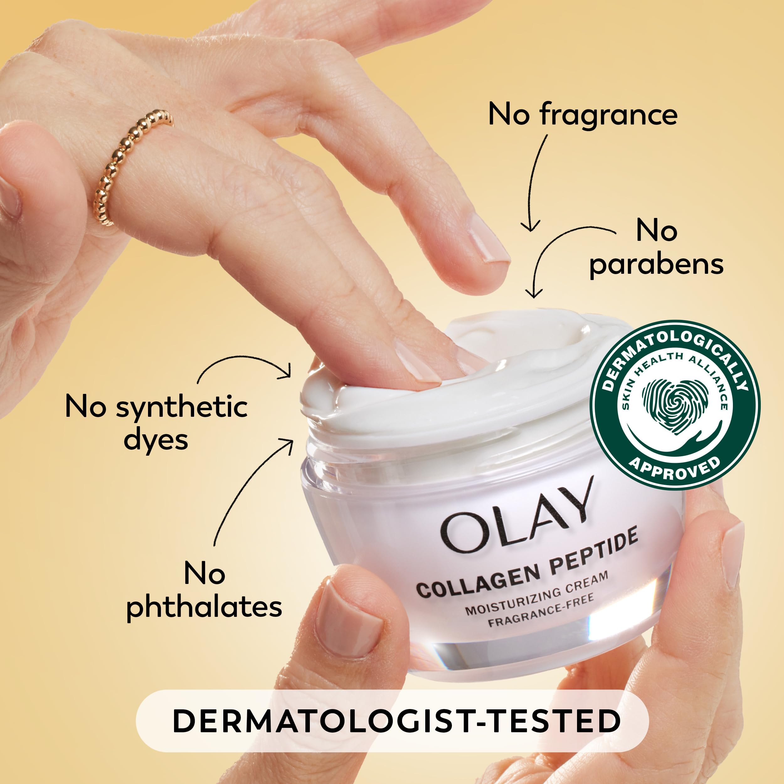 Olay Collagen Peptide Face Moisturizer, Firming Cream for Women, - Olay