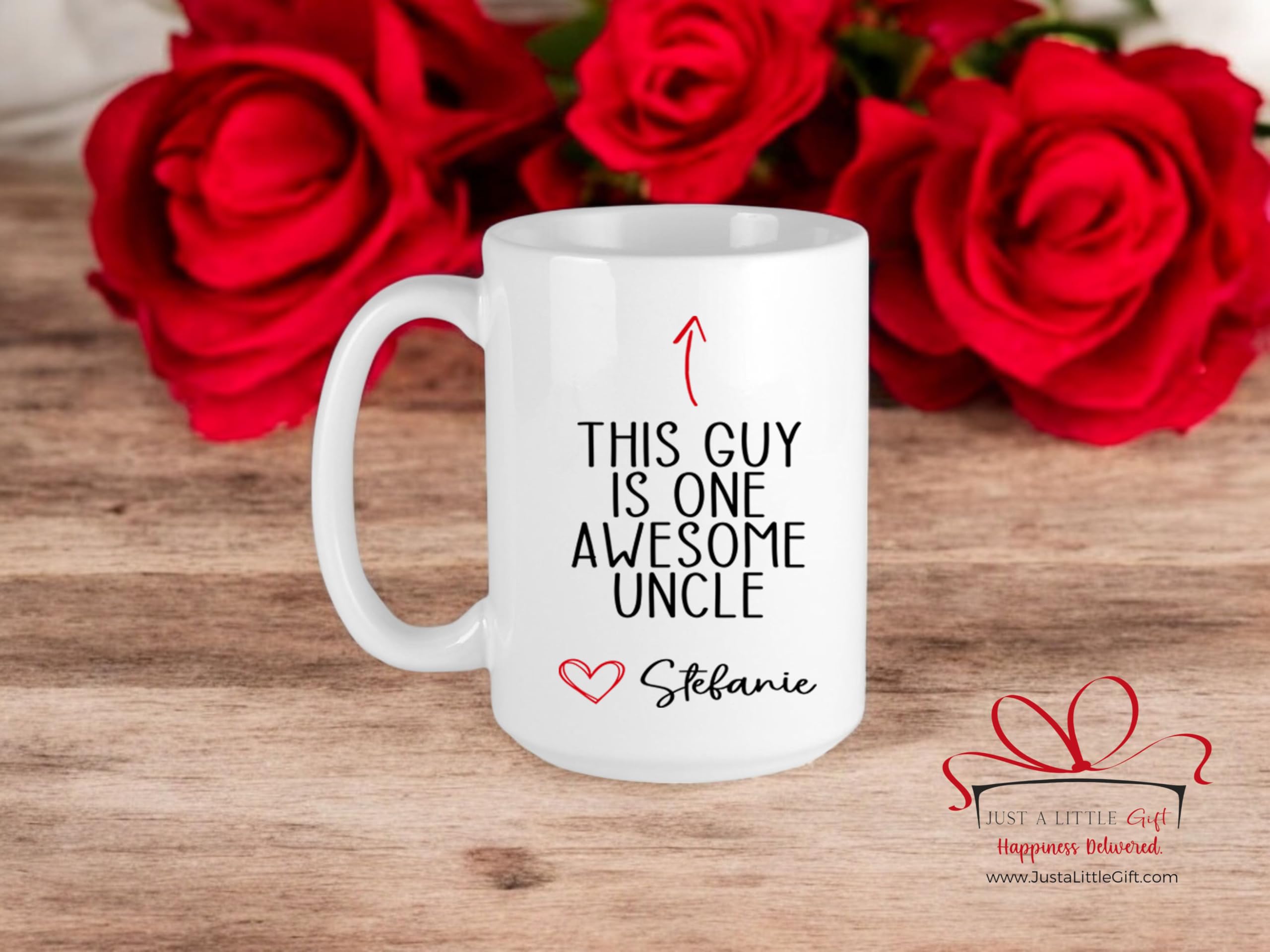 Handmade This Guy Is One Awesome Uncle Coffee Mug, Personalized Gift f - View 2
