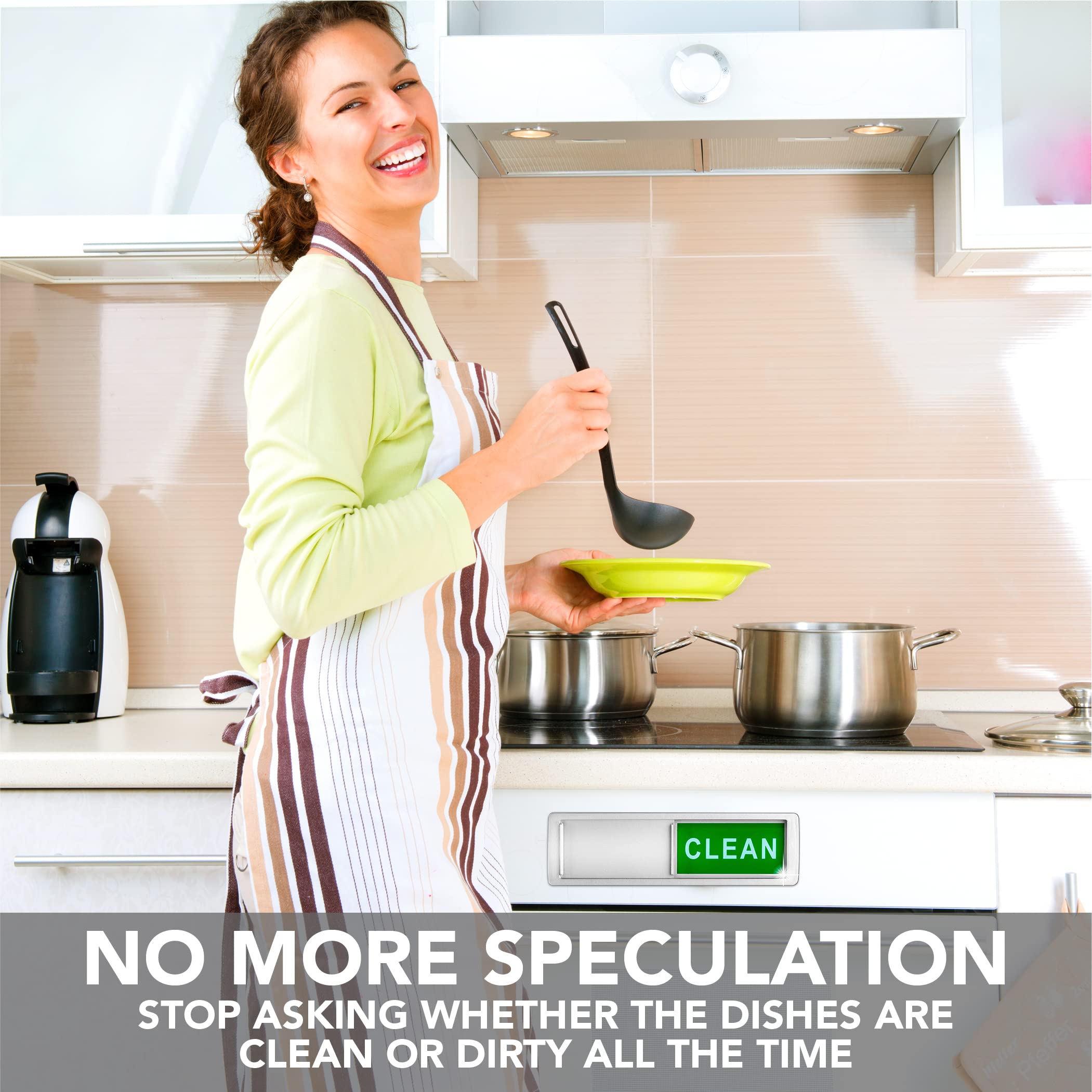 SETTER HOME Premium Clean Dirty Dishwasher Magnet, Dirty Clean Si by SETTER HOME - Angle View 8