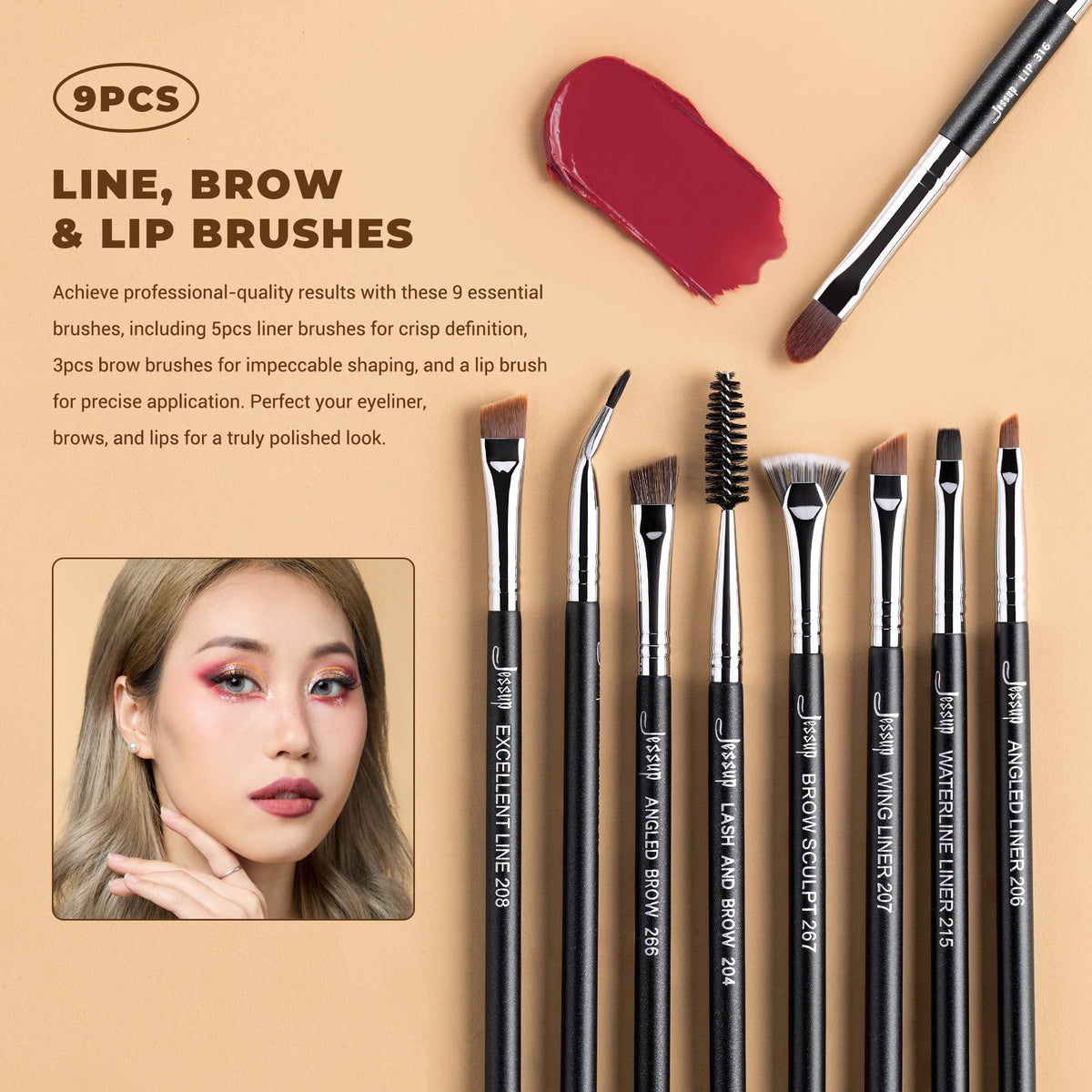 Jessup Makeup Brushes Set Professional 35pcs Face Eye Make - Jessup Official Imagery - 6