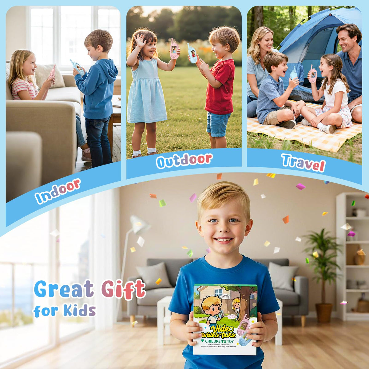 Video Walkie Talkies for Kids Kids Walkie Talkies with - Ralgevu Official Imagery - 8