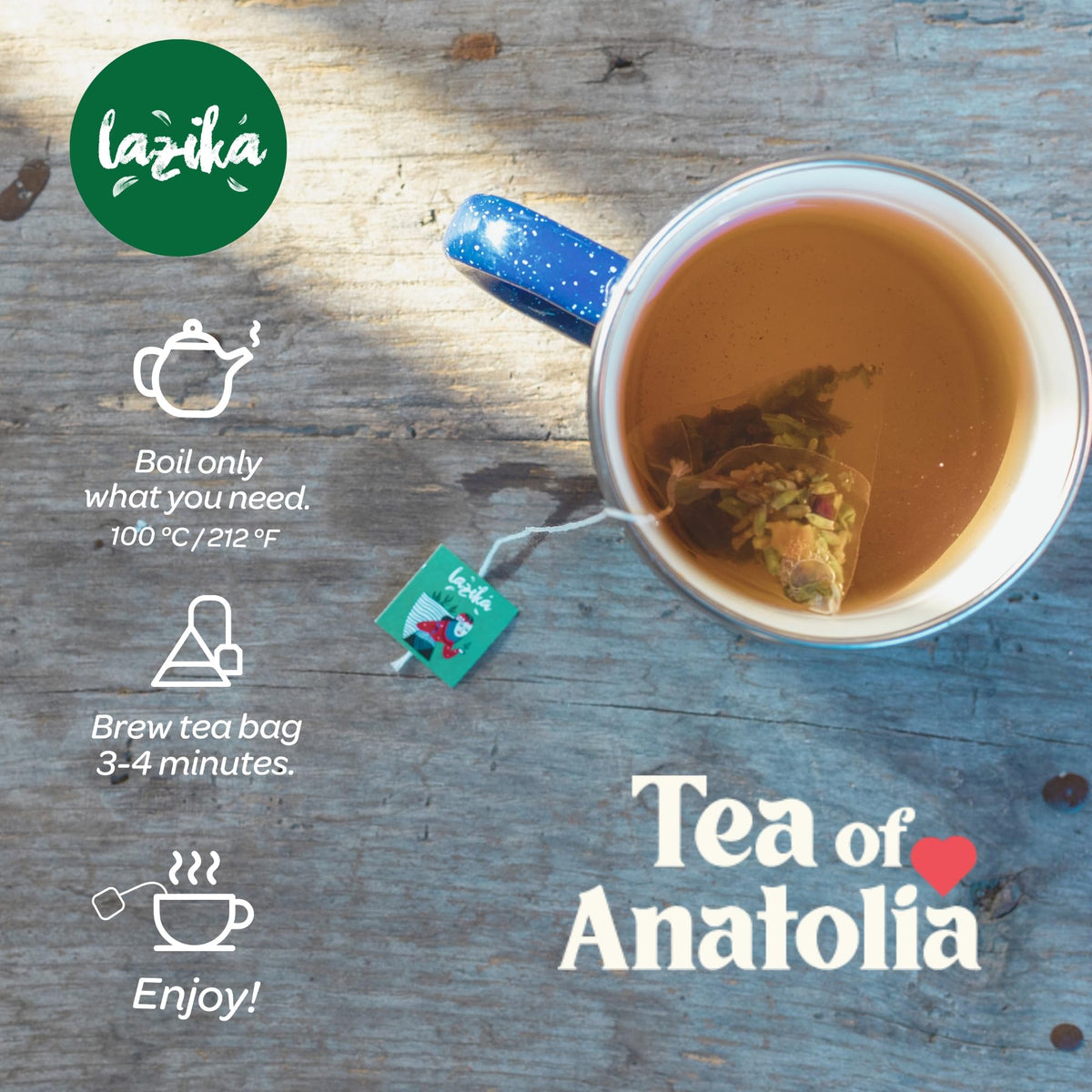 Lazika Tea Sampler with Premium Presentation Box 20 Counts 4 - LAZİKA Official Imagery - 7