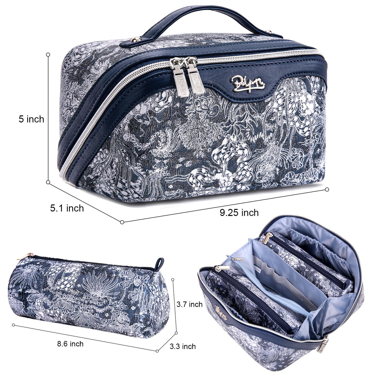BOYATU Travel Makeup Bag Cosmetic Bags for Women 3 Piece - BOYATU Official Imagery - 3