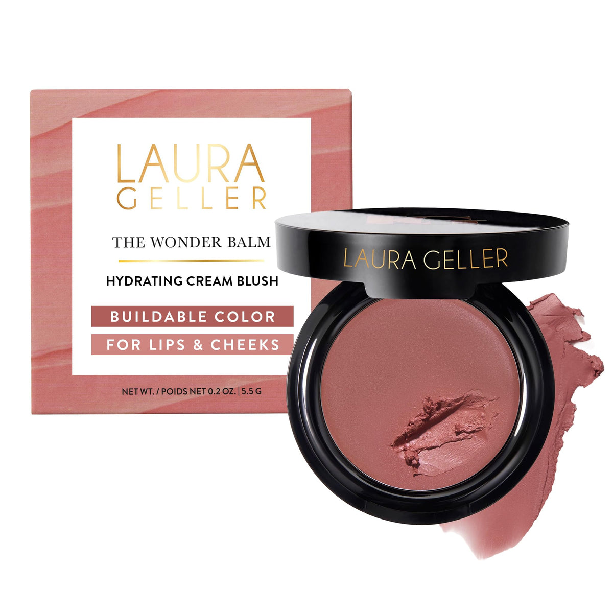 LAURA GELLER The Wonder Balm Cream Blush Multi Use Rosy - LAURA GELLER NEW YORK Official Imagery - 2