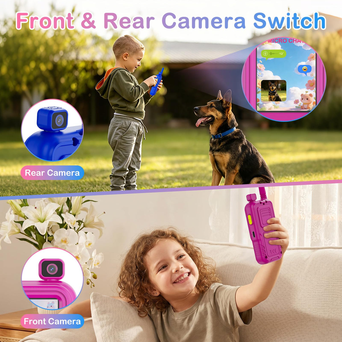 Video Walkie Talkies for Kids 2 Way Video Voice Chat - Zardali Official Imagery - 3