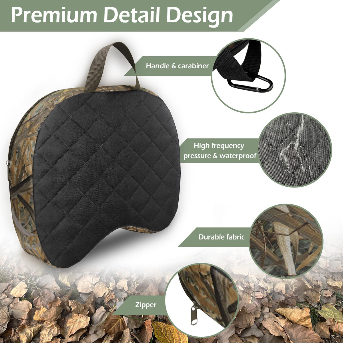 Portable Hunting Seat Cushion 11 4 x 15 7 x 2 8 in - URMONA Official Imagery - 5