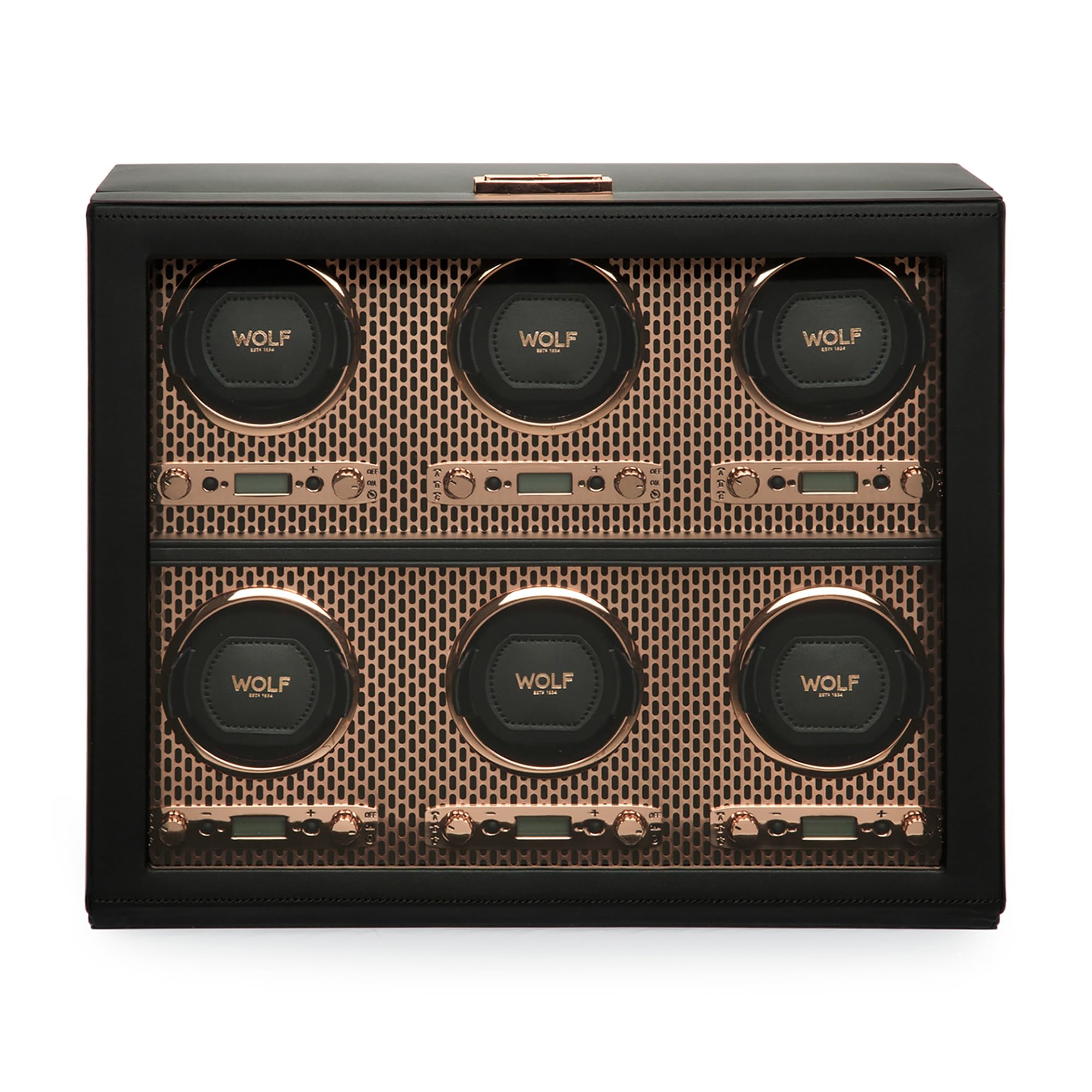Wolf Axis Watch Winder with Glass Cover - Secure Fit with - Product Imagery