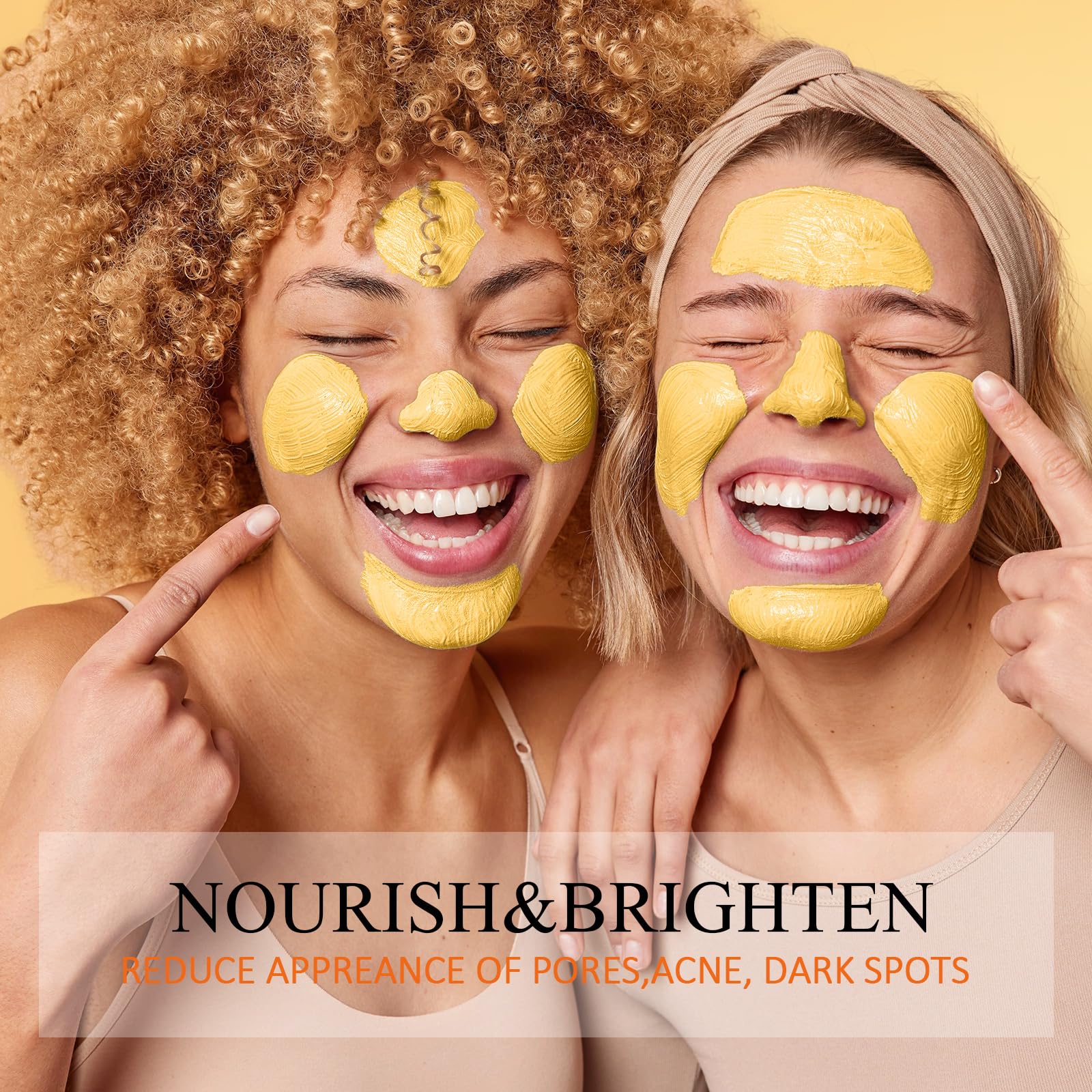 SHVYOG Turmeric Vitamin C Clay Mask with Kaolin Clay for Dull - SHVYOG