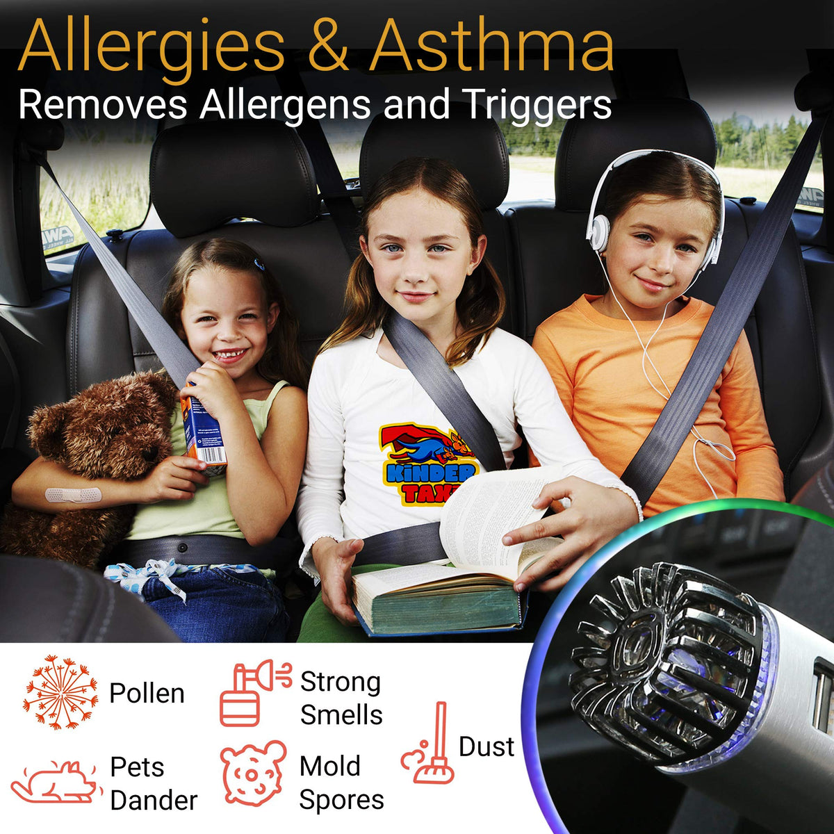 Car Air Purifier Ionizer - TWINKLE BIRDS Official Imagery - 4