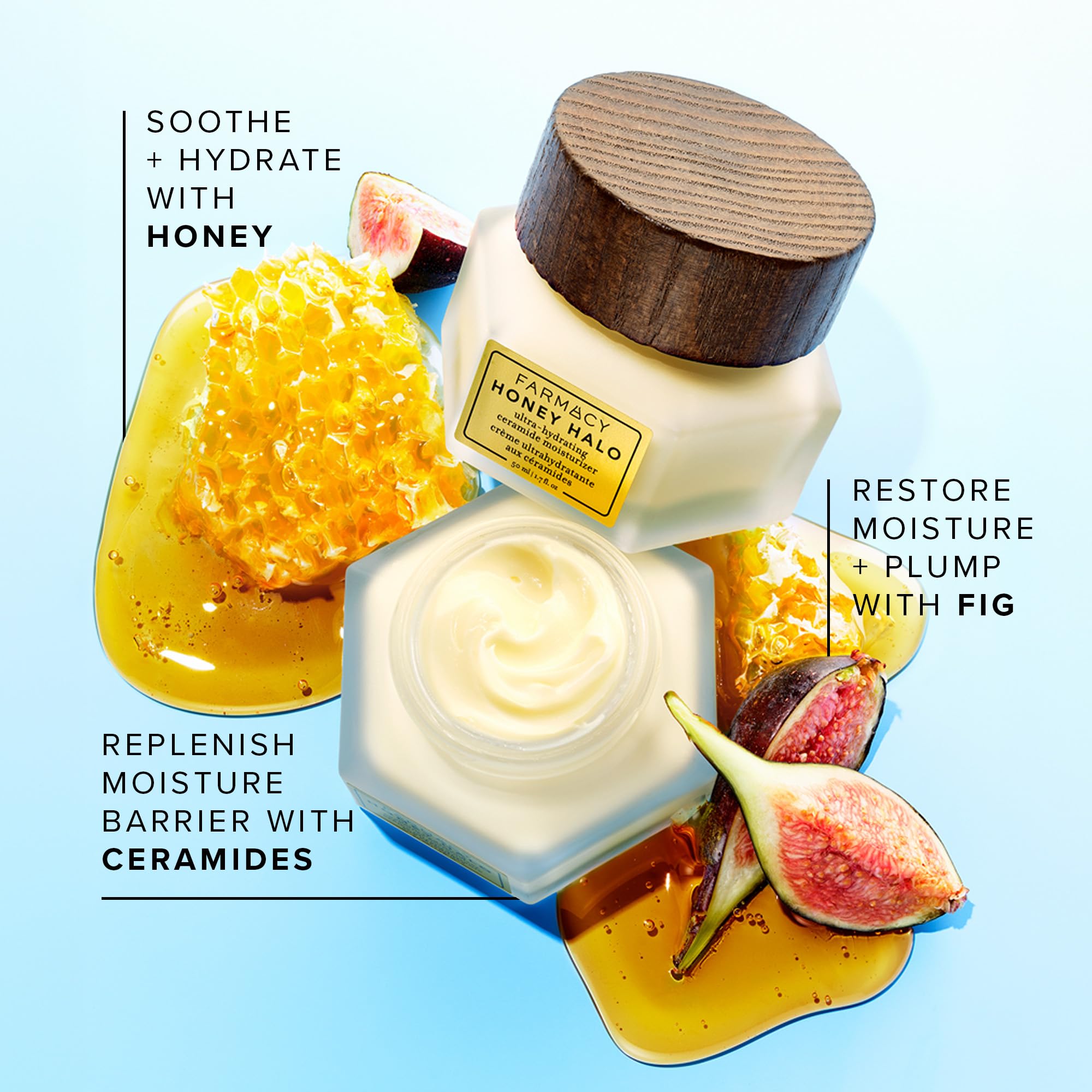 Farmacy Ceramide Face Moisturizer - Honey Halo Ultra Hydrating Fa - Farmacy Official Product View 6