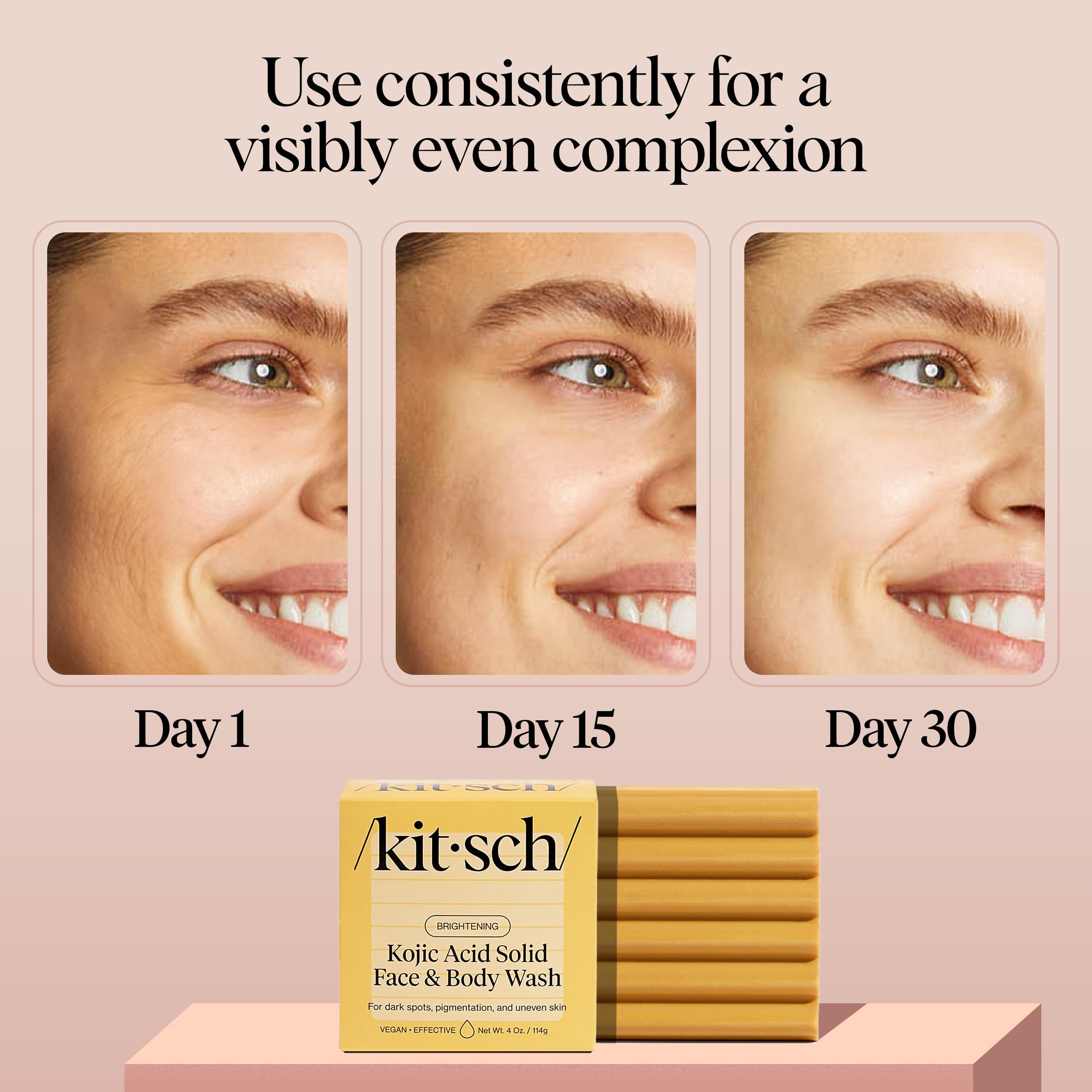 Kitsch Kojic Acid Soap Turmeric Soap Bar Made in USA 4 oz - Kitsch Official Product Imagery - 5