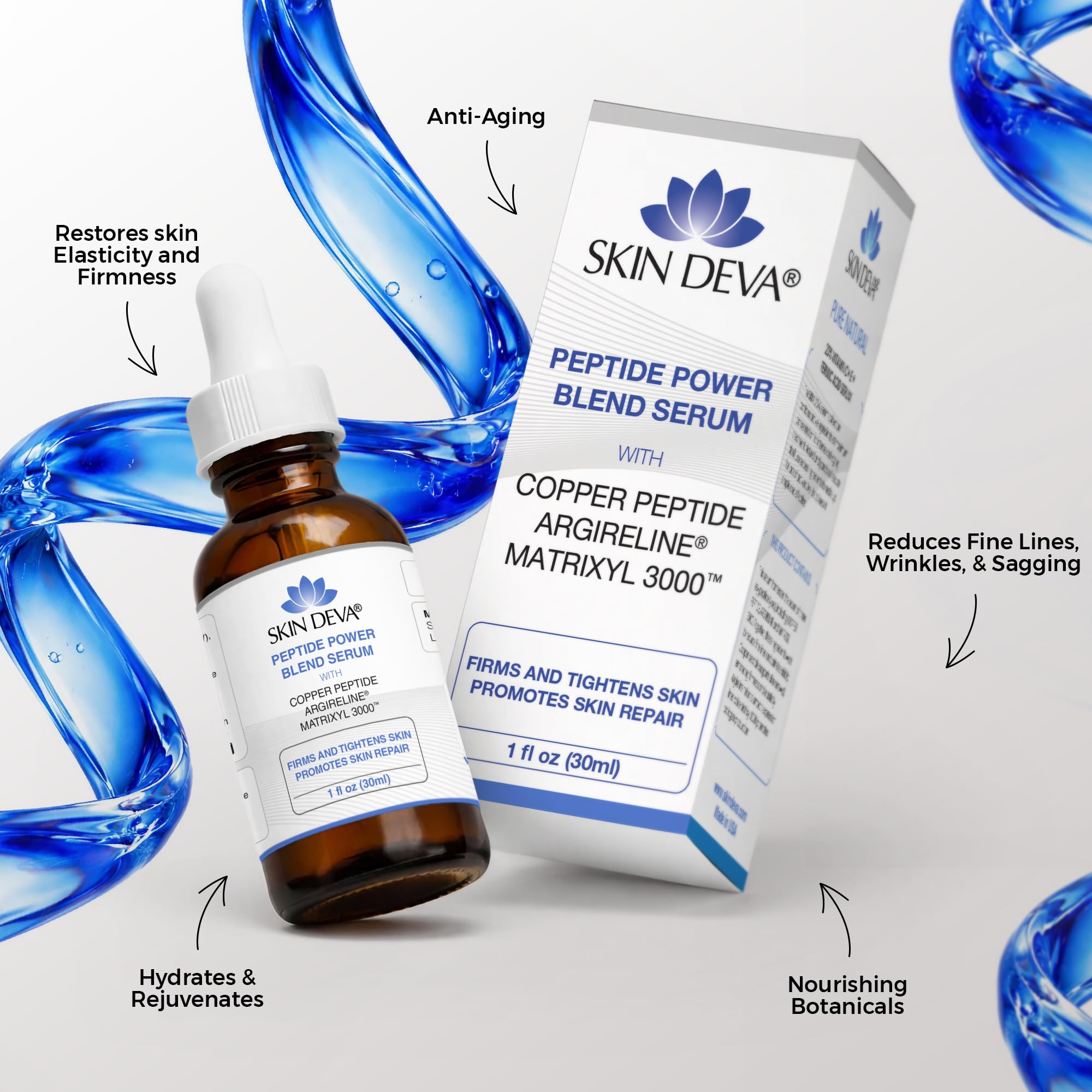 Skin Deva Copper Peptide Face serum with Argireline and - SKIN DEVA Official Imagery - 3