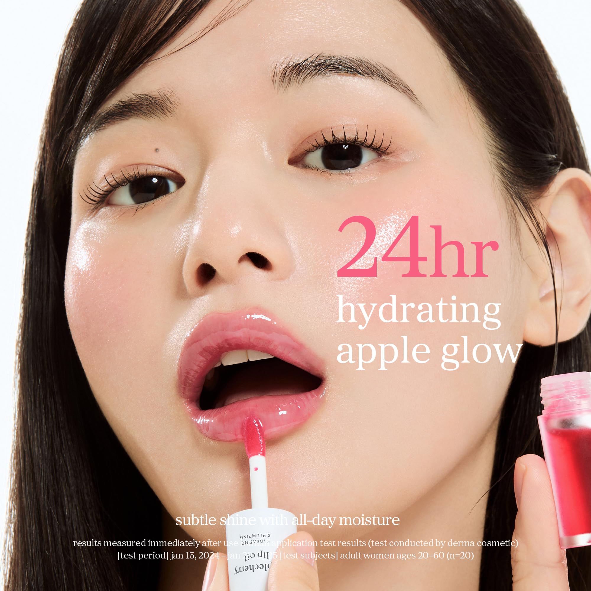 NOONI Korean Lip Oil - Applecherry - Plumping & Hydrating Tinted Lip G - View 8