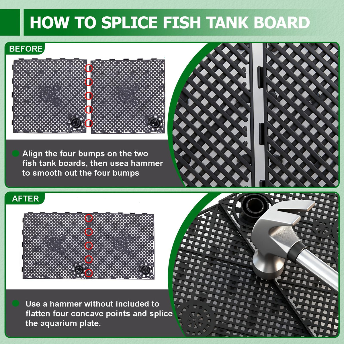 Sieral Undergravel Aquarium Filter for 40 55 Gallon Fish - Sieral Official Imagery - 5